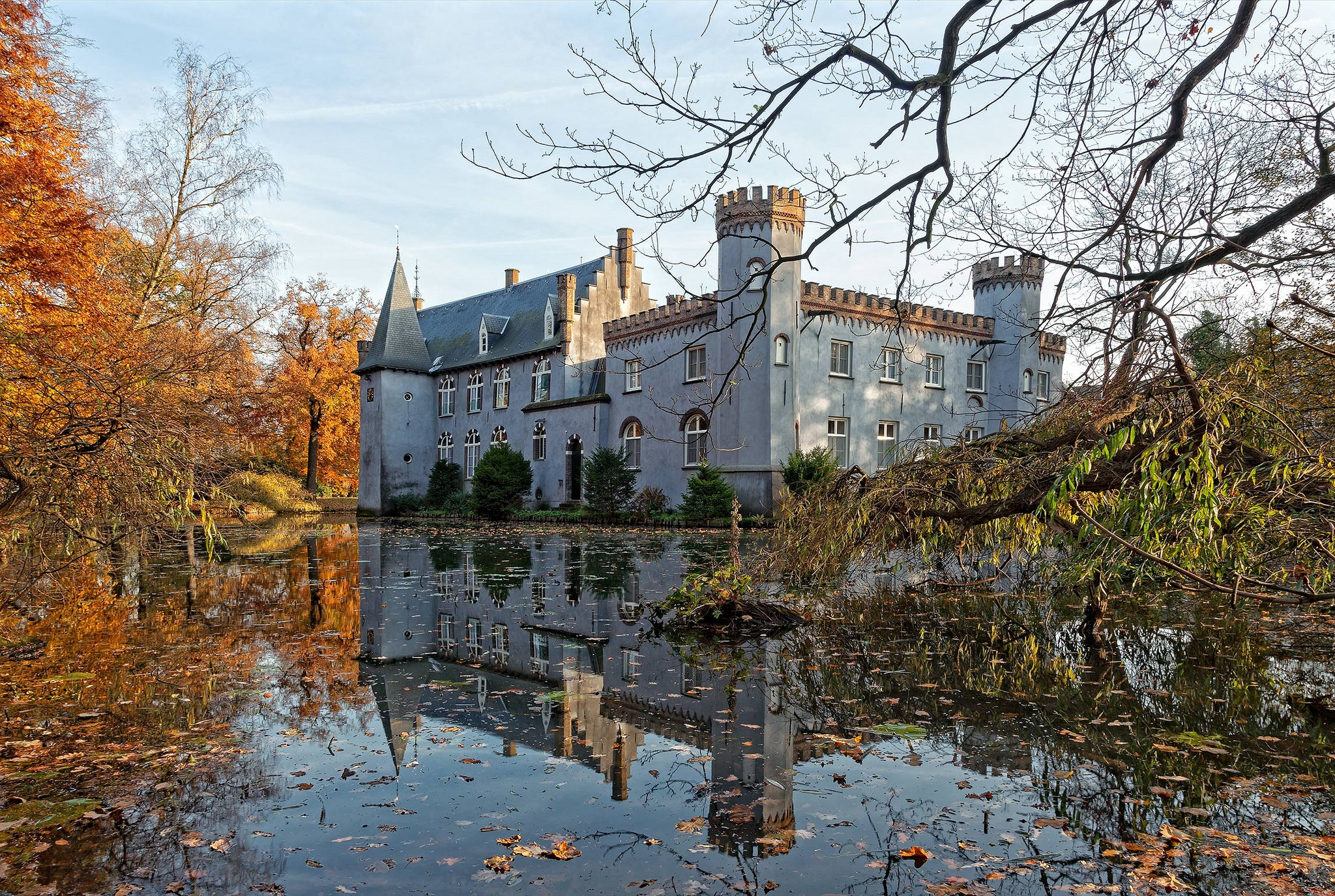 Обои Stapelen Castle Kasteel-Stapelen Нидерланды на рабочий стол