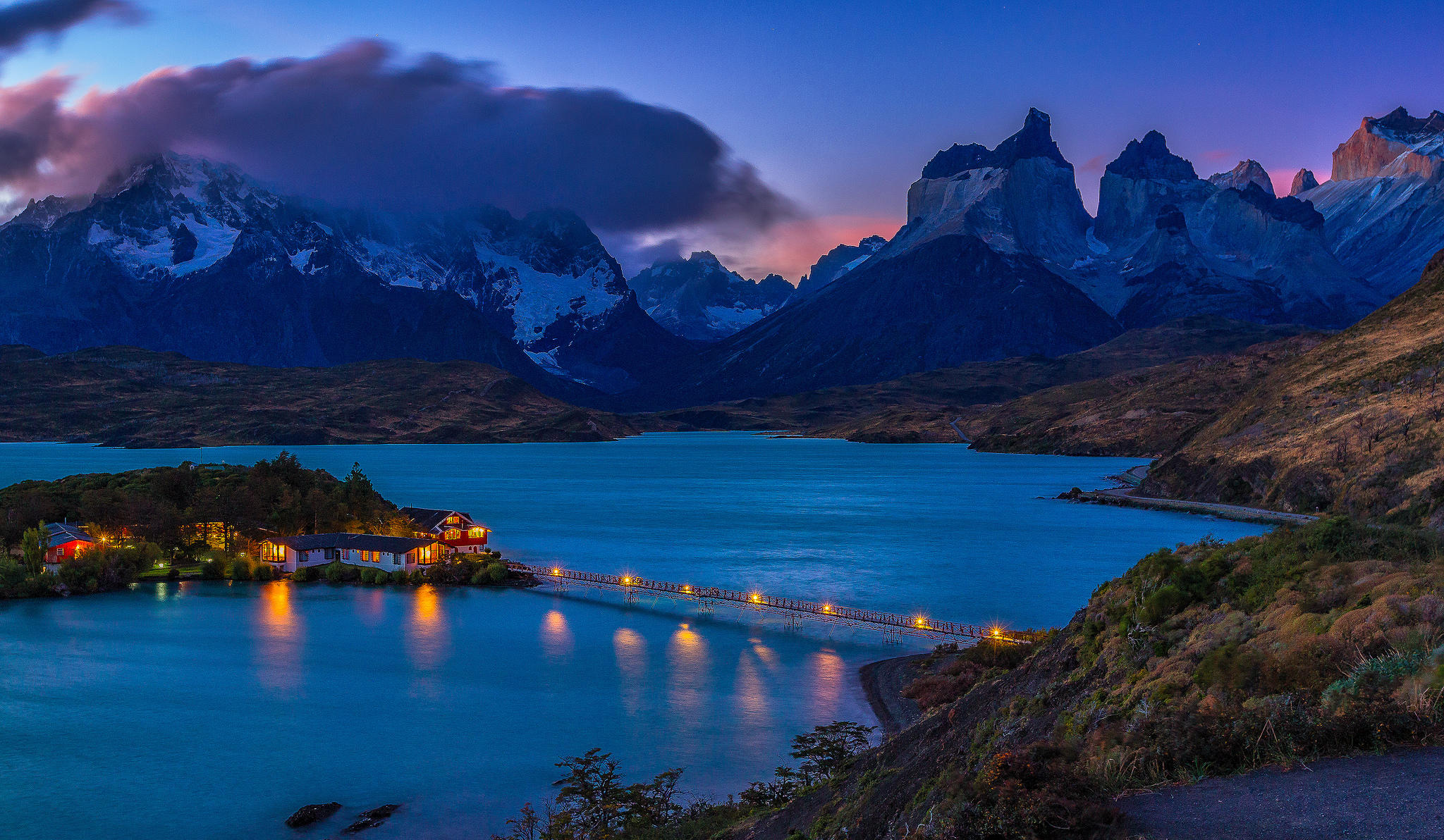 Wallpapers Patagonia Hotel Pehoe on the desktop