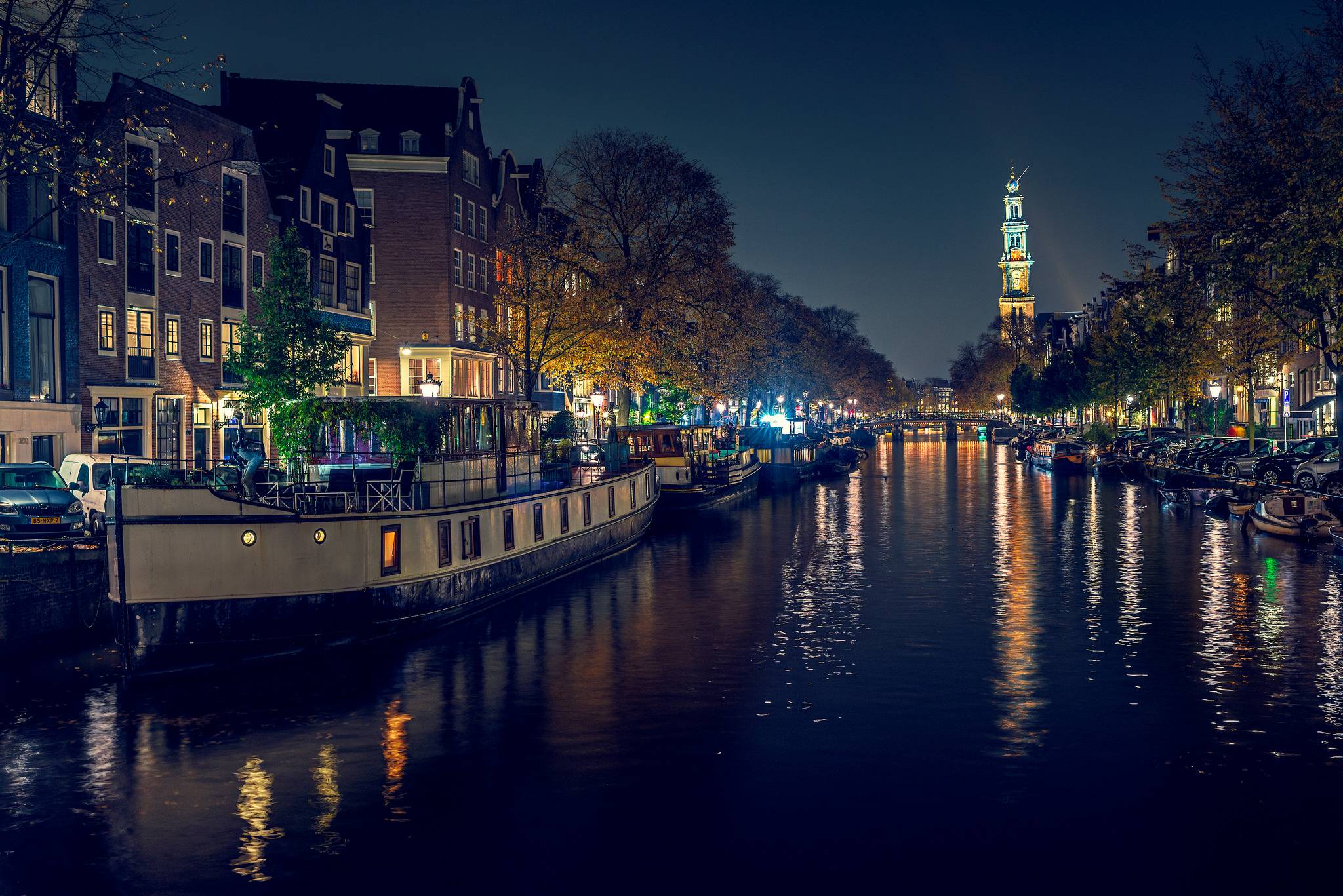 Wallpapers city panorama the capital and the largest city of the Netherlands on the desktop