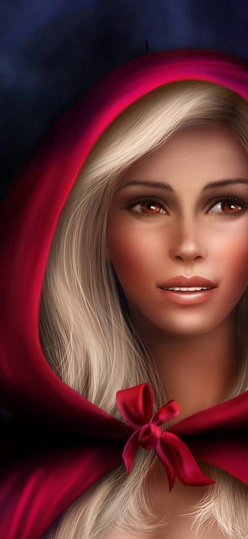 Обои красная шапочка серый волк фантастика на рабочий стол