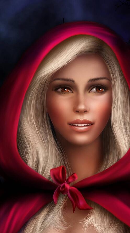 Обои красная шапочка серый волк фантастика на рабочий стол