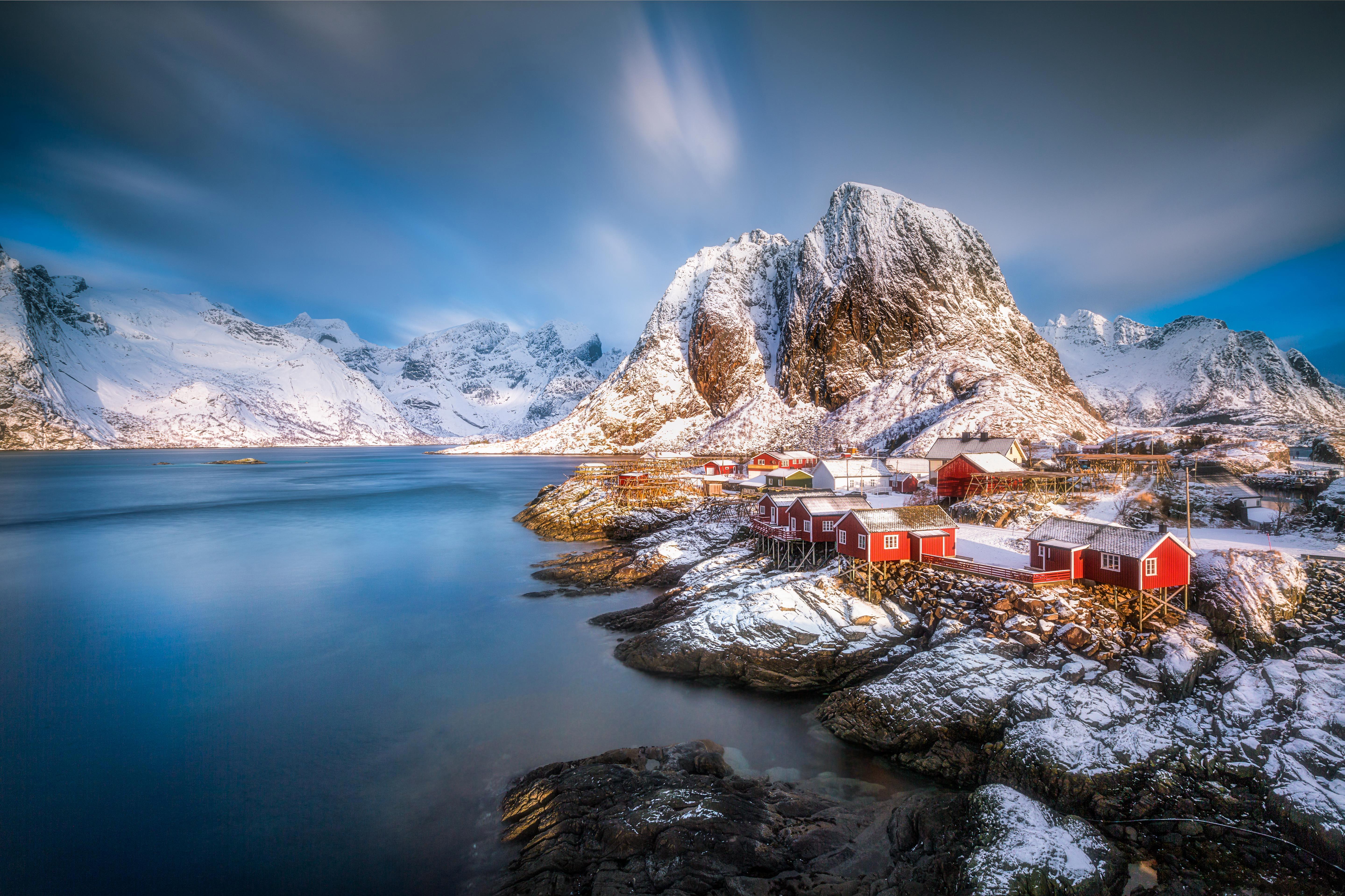 桌面上的壁纸Lofoten 挪威 罗弗敦群岛