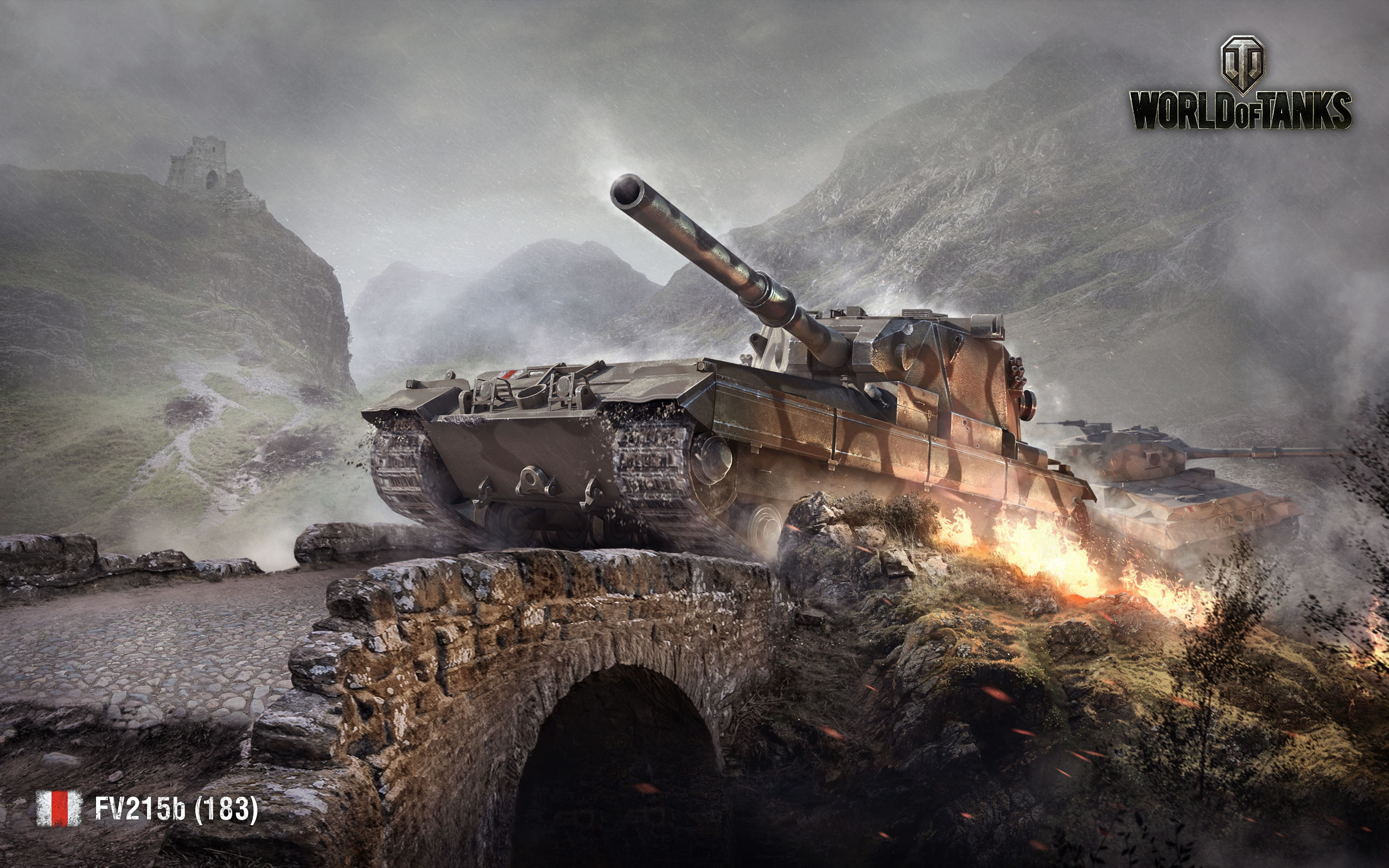 Wallpapers world of tanks fv215b 183 Fri-sau on the desktop