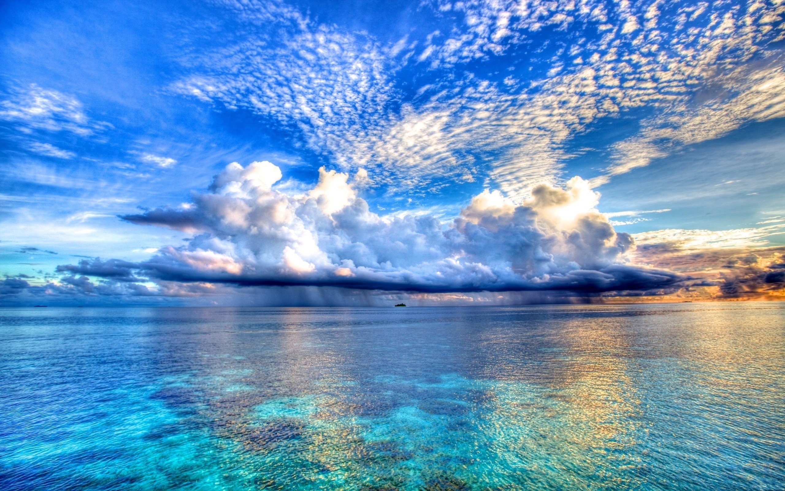 免费照片马尔代夫透明的蓝色海水