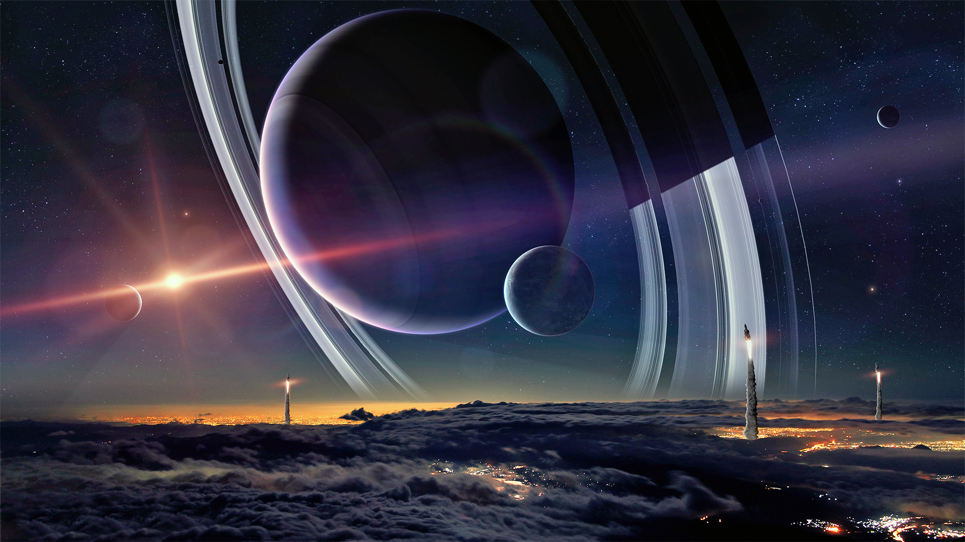 Wallpapers fiction planet landscape on the desktop