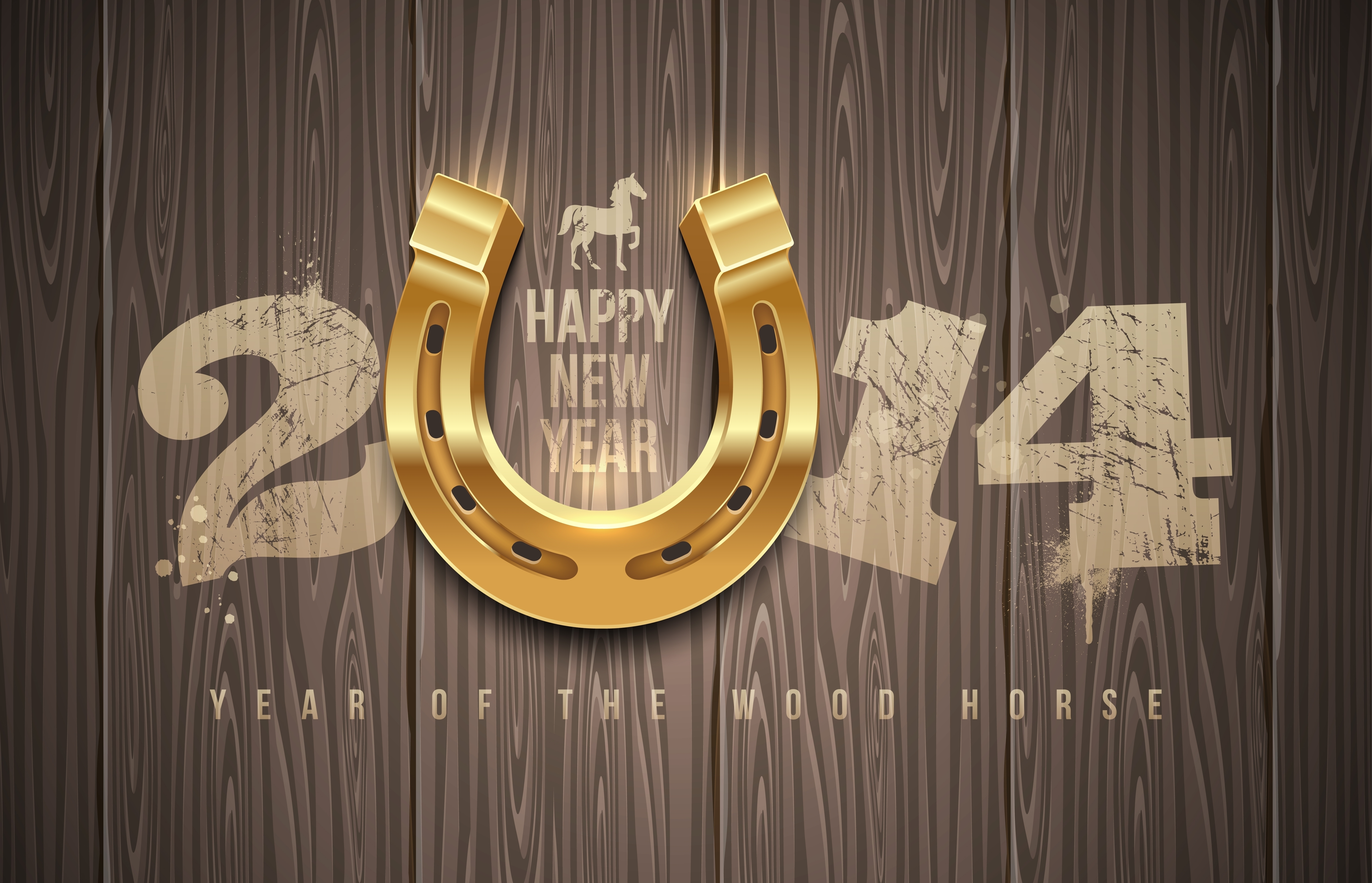 Wallpapers happy new year 2014 figures on the desktop