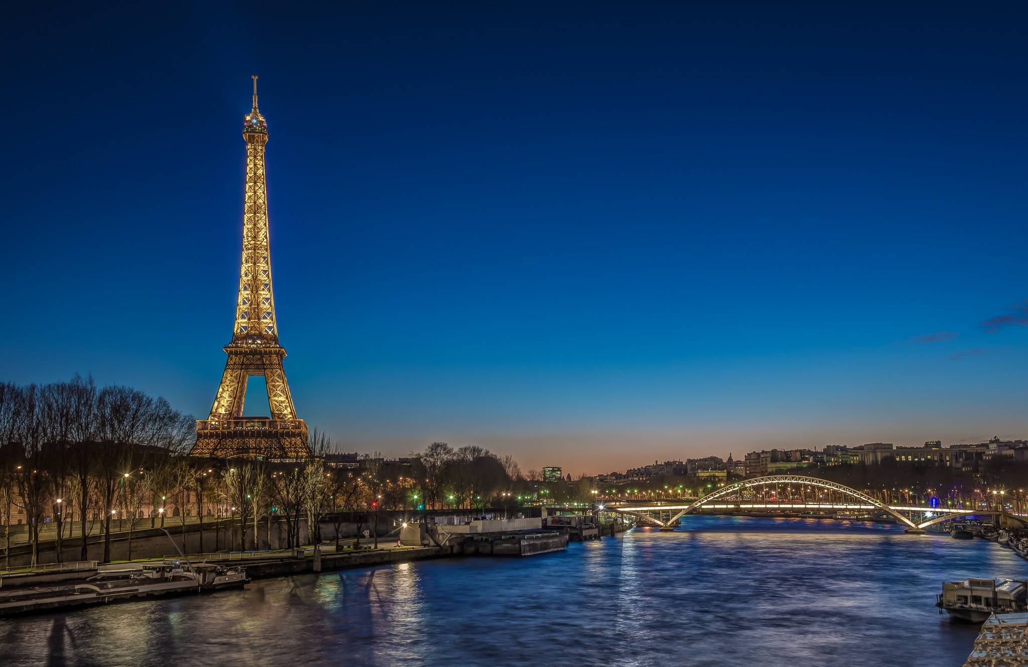 Wallpapers night street city France on the desktop