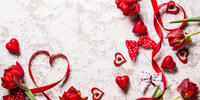 Valentine`s Day hearts.