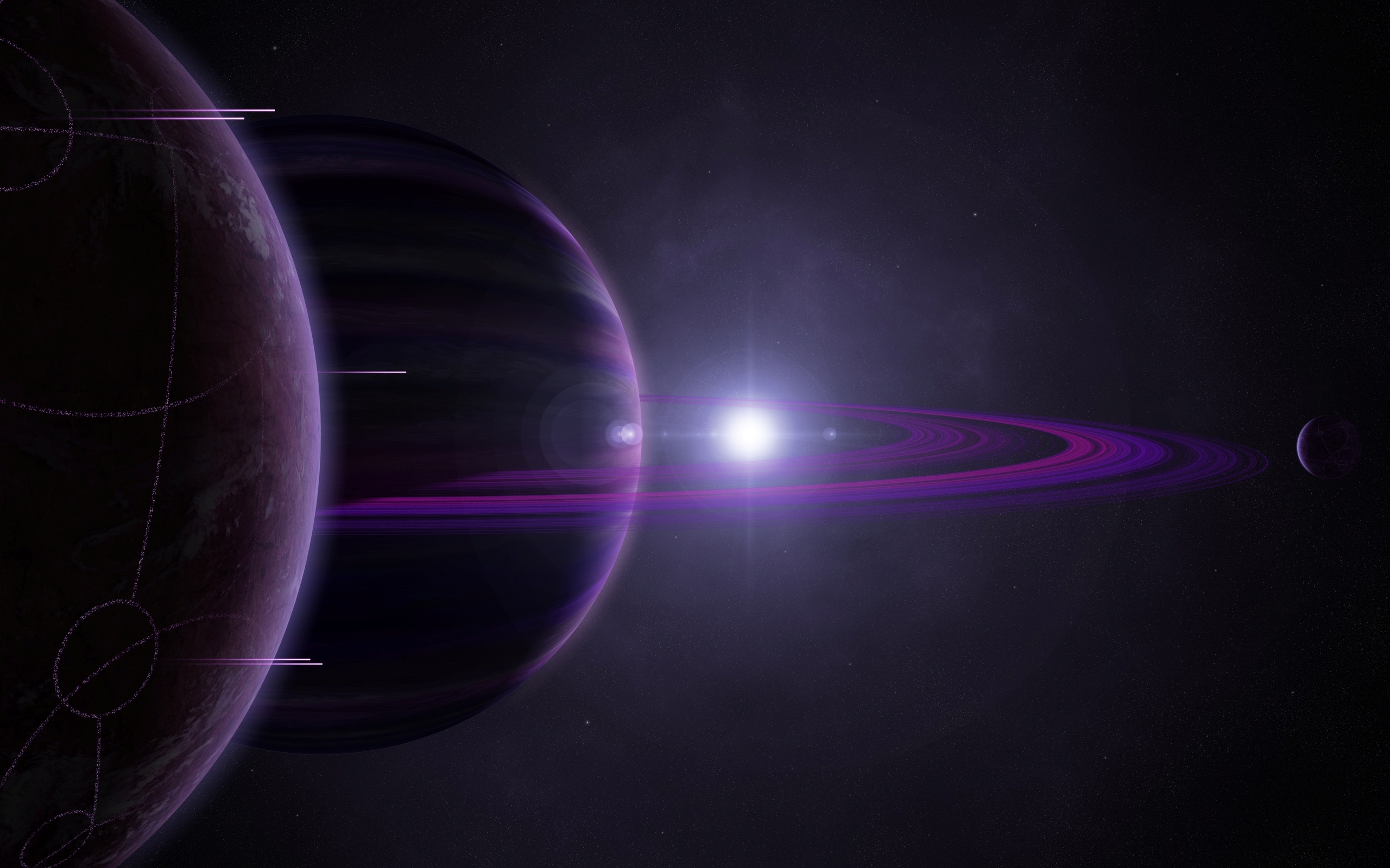 Wallpapers planet Saturn Jupiter on the desktop