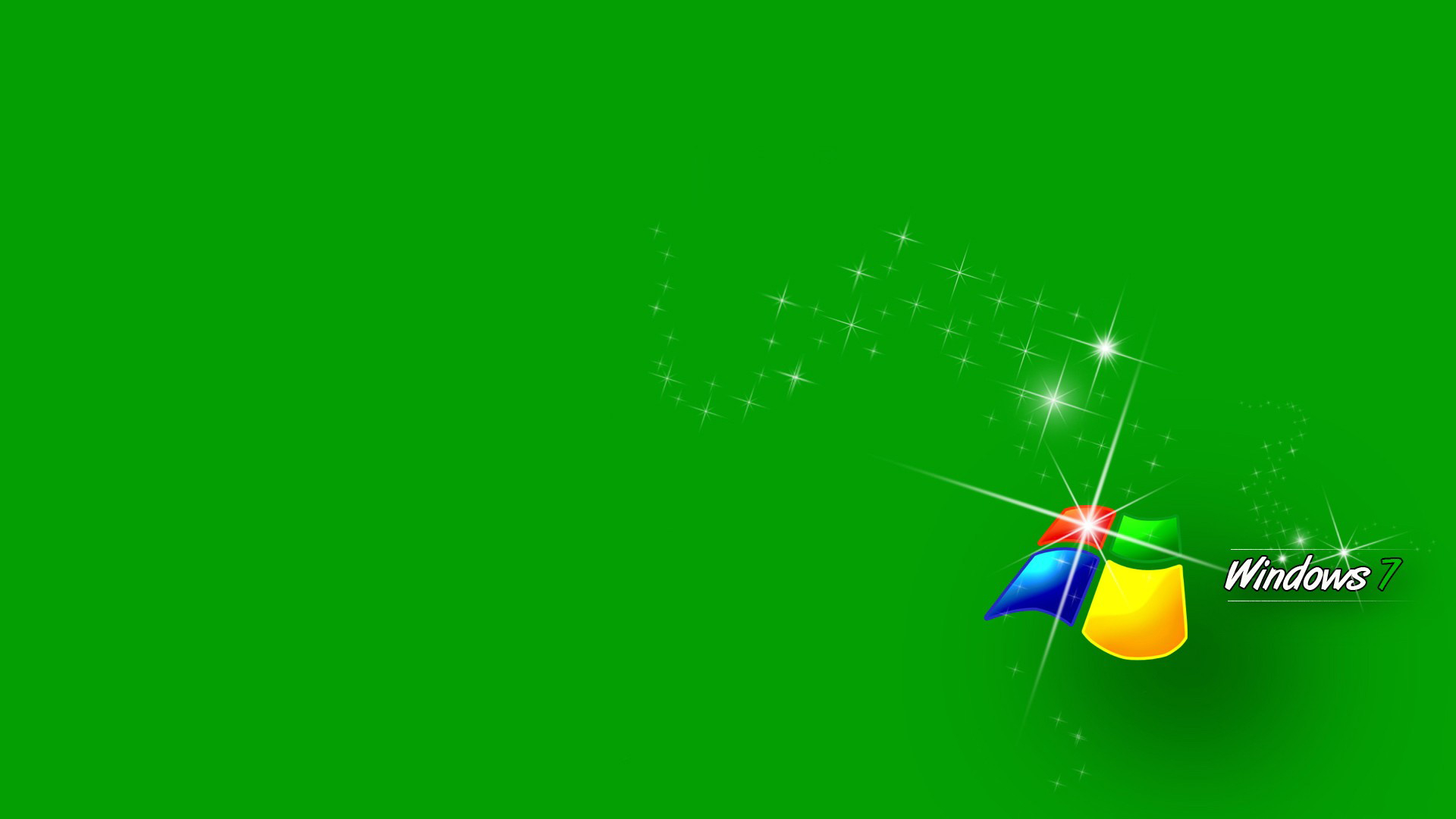 Wallpapers windows 7 green background on the desktop