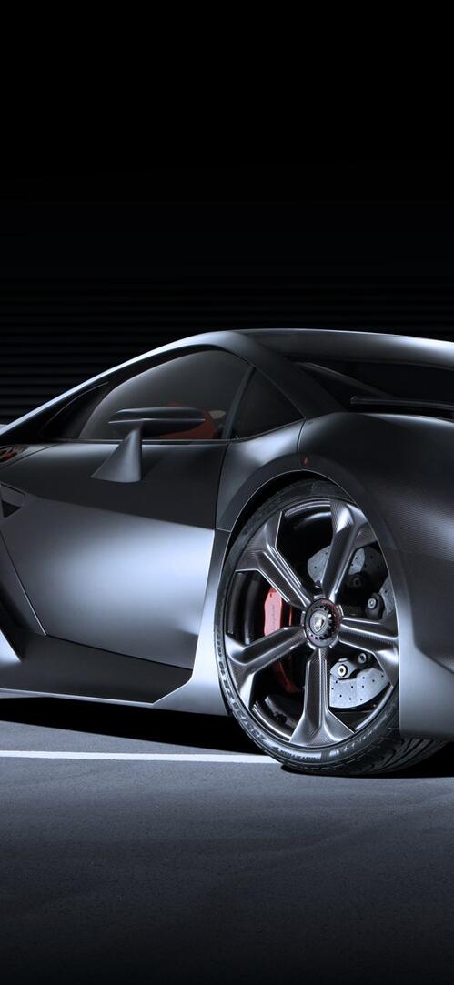 Бесплатное фото Черная матовая ламборгини