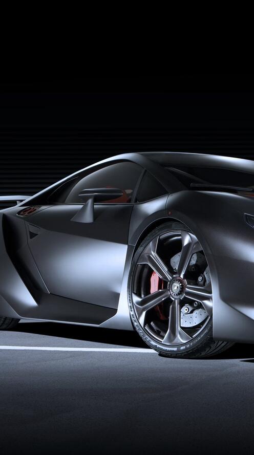 Бесплатное фото Черная матовая ламборгини