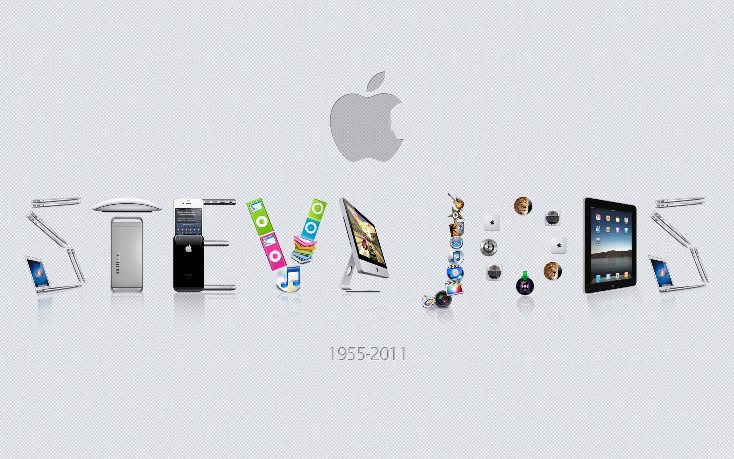 Wallpapers wallpaper Steve Jobs apple on the desktop