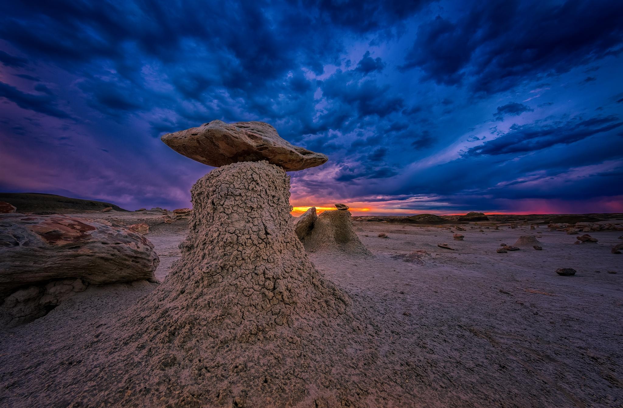 Обои Bisti Badlands Нью-Мексико США на рабочий стол