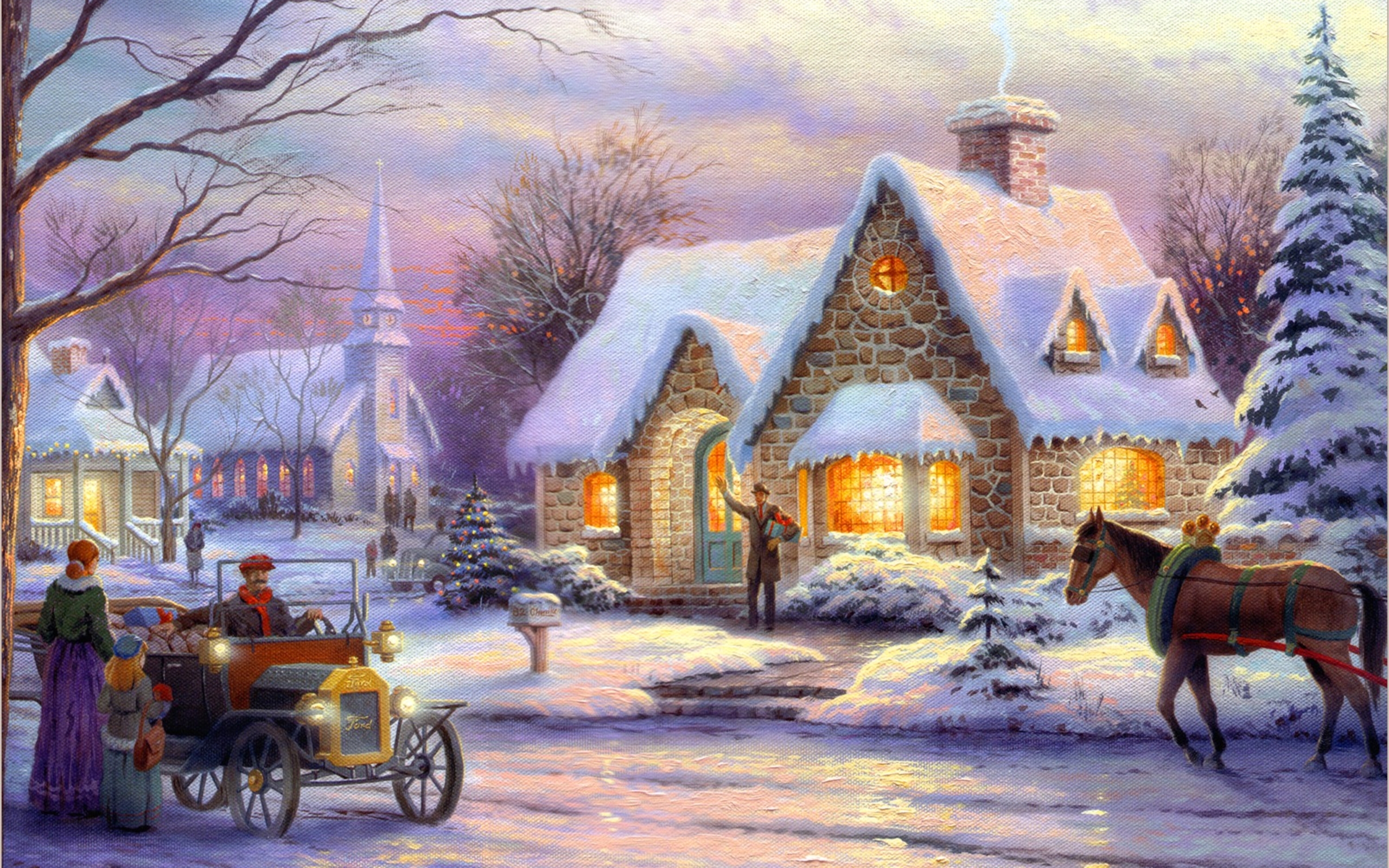 Wallpapers art christmas memories of christmas on the desktop