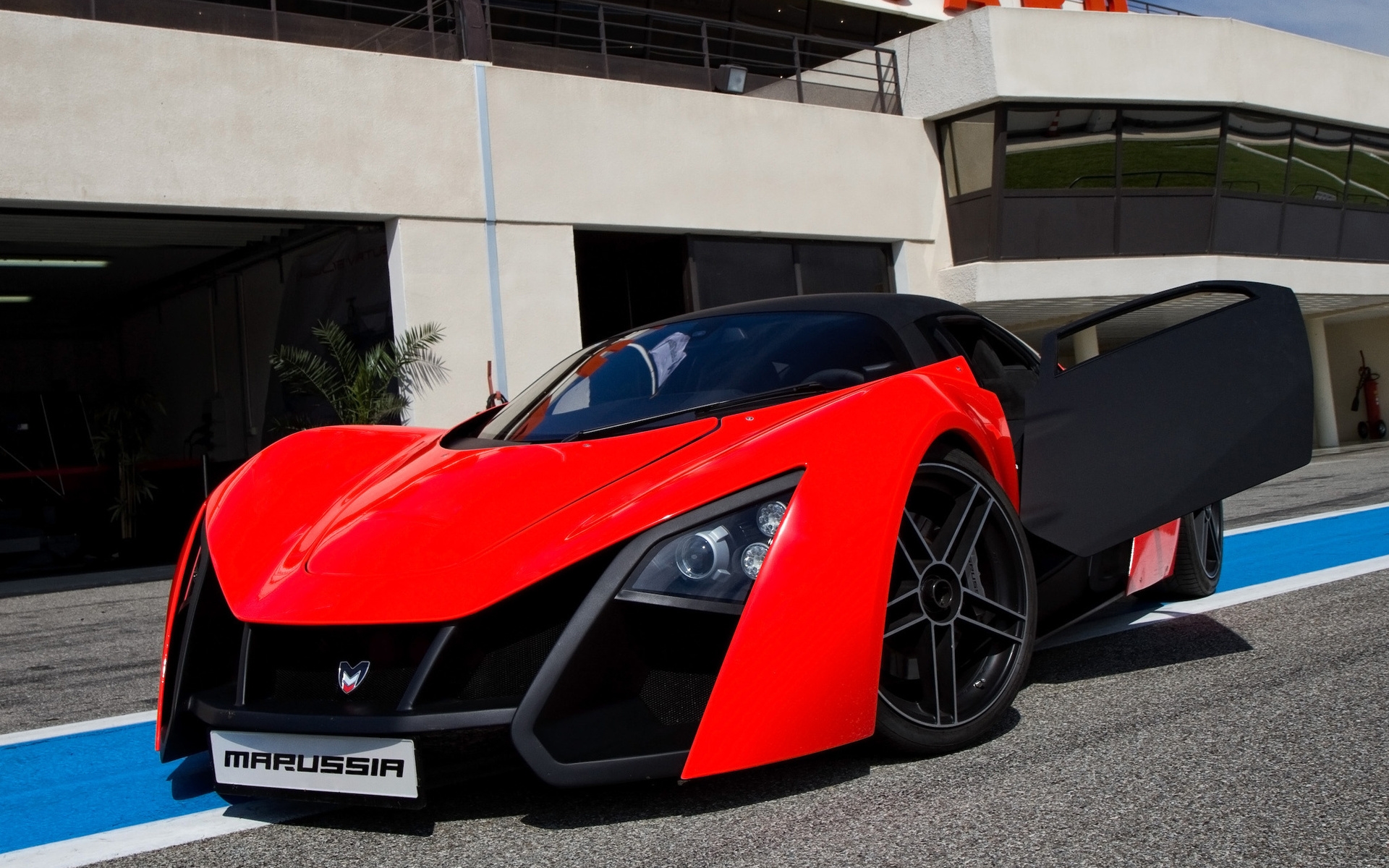 Wallpapers marusya sports car red on the desktop