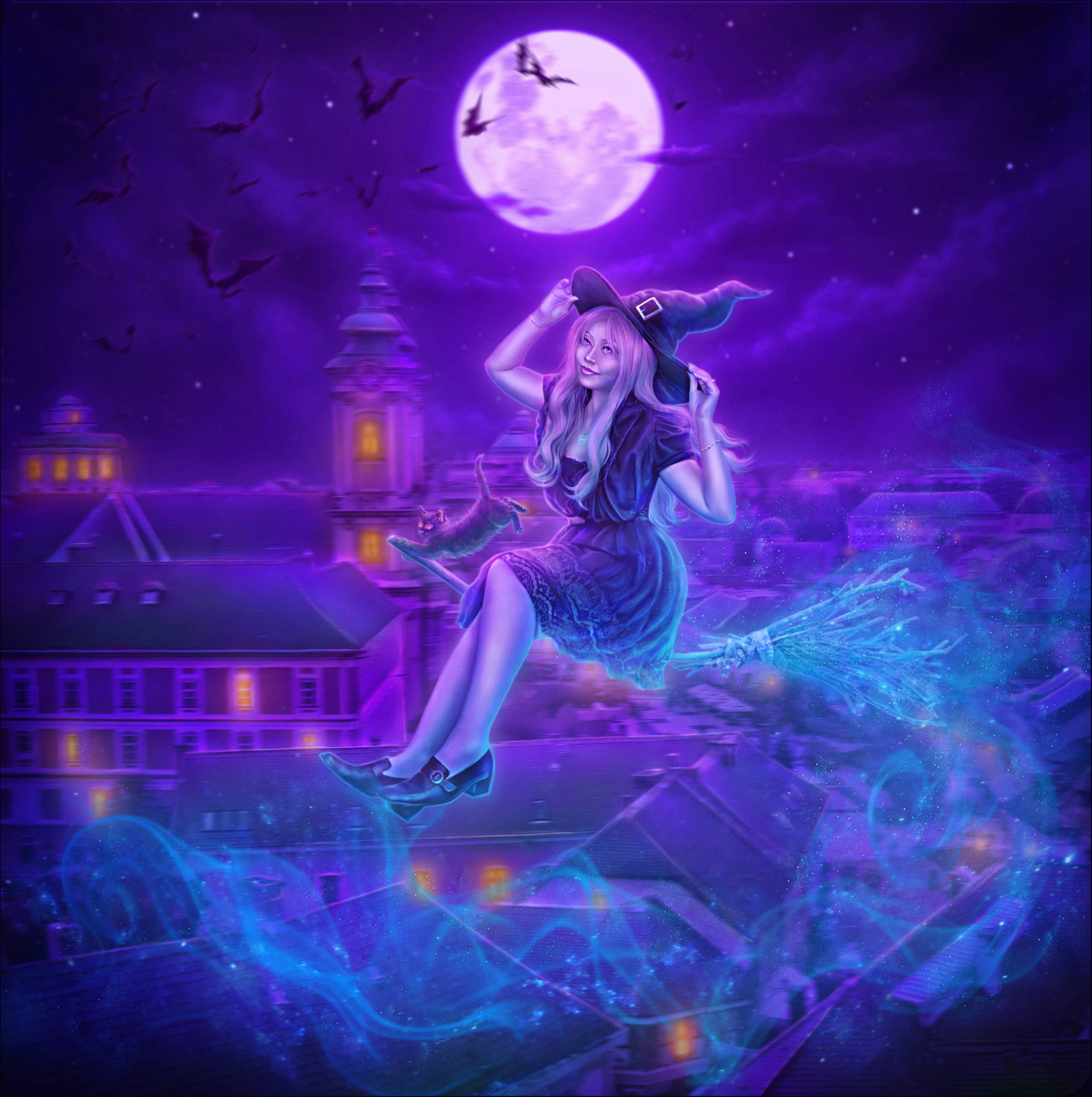 Wallpapers moon night fantasy on the desktop