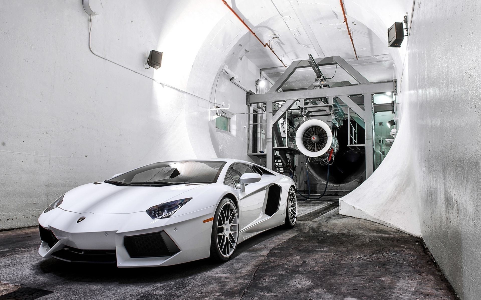 Wallpapers wind tunnel turbine lamborghini on the desktop