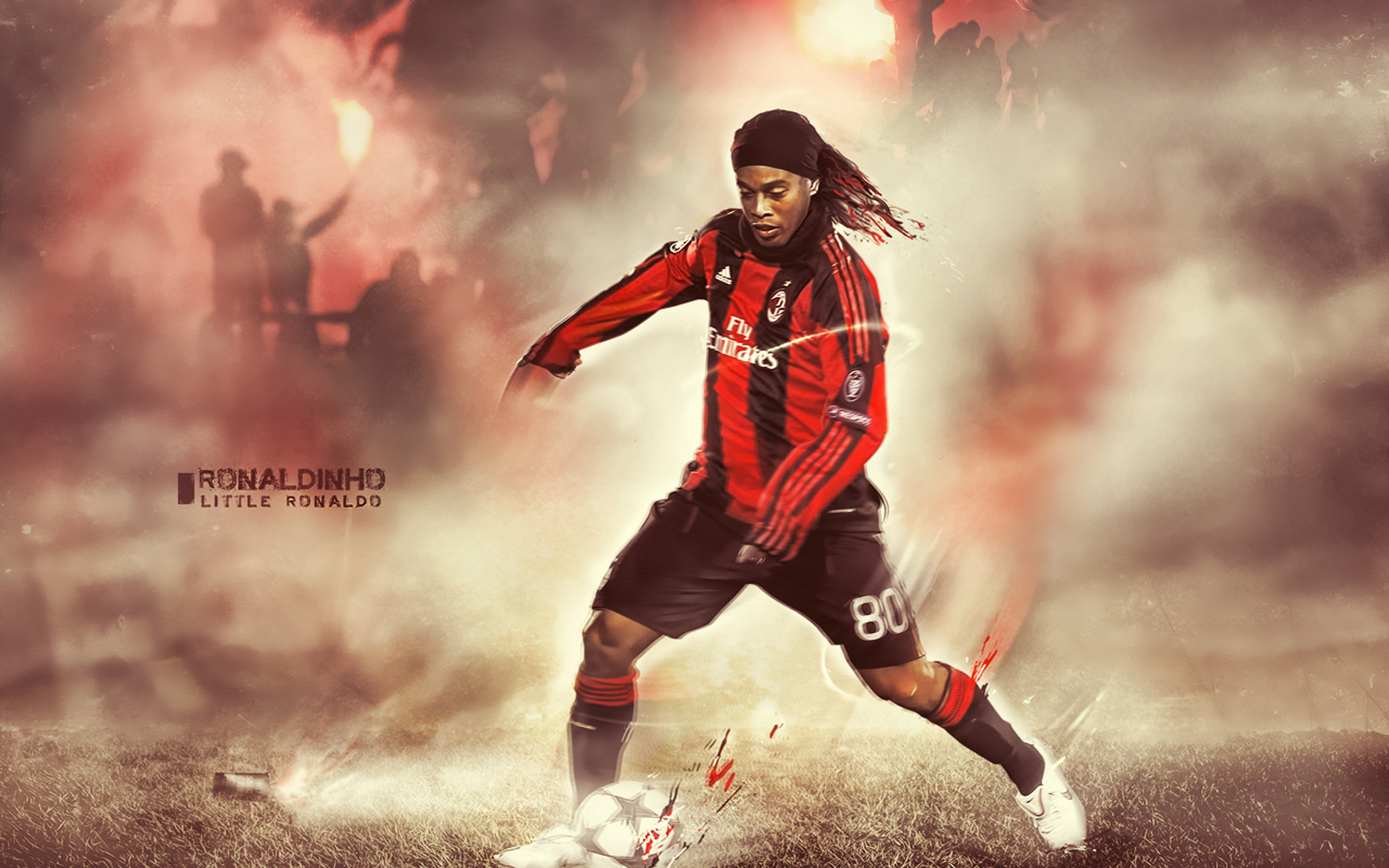 Wallpapers Milan the Brazilian Ronaldinho ball on the desktop