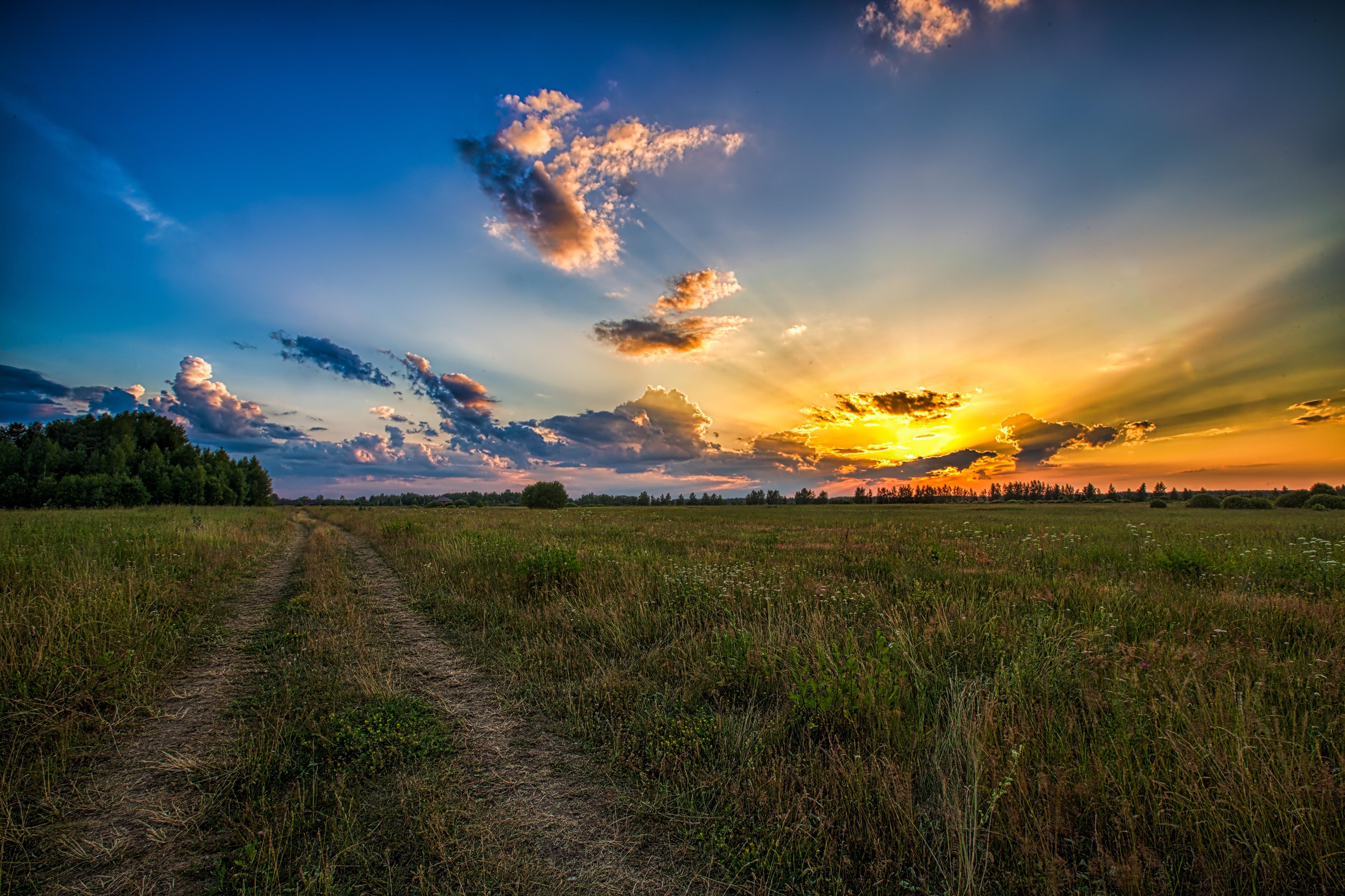 Wallpapers landscapes sun rays sun light on the desktop