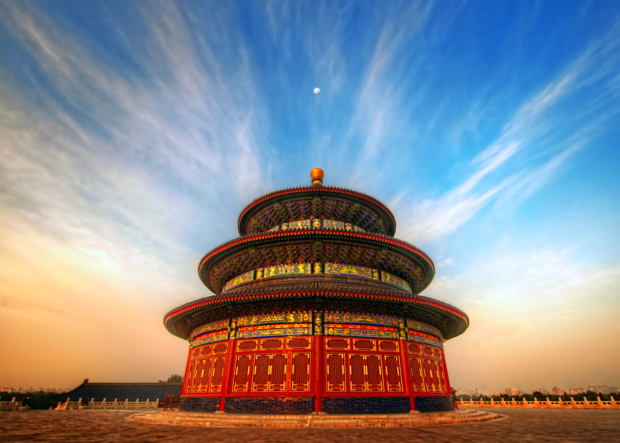 Wallpapers china temple clouds on the desktop