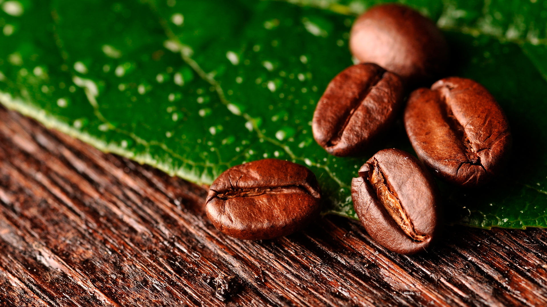 Wallpapers coffee grains fried on the desktop