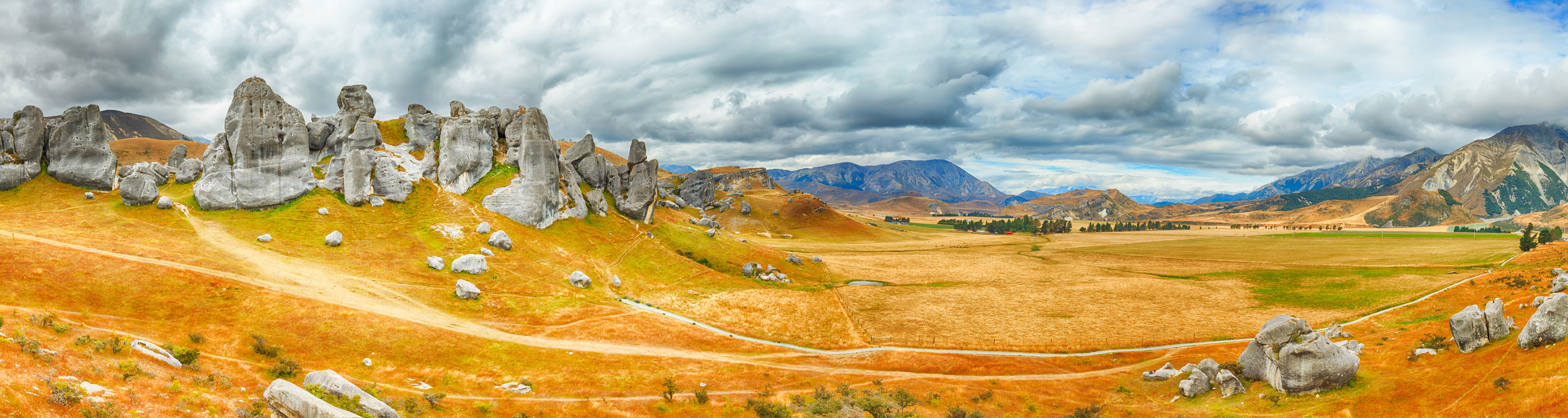 Wallpapers New zealand castle mountain southern alps on the desktop