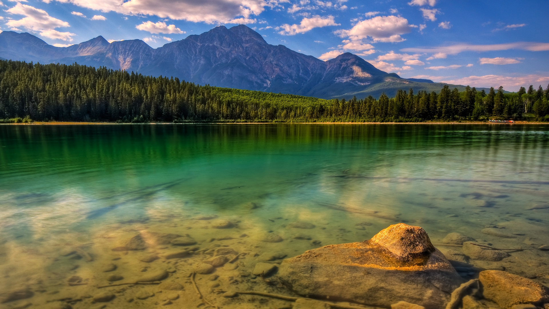 Free photo The clear water in the lake