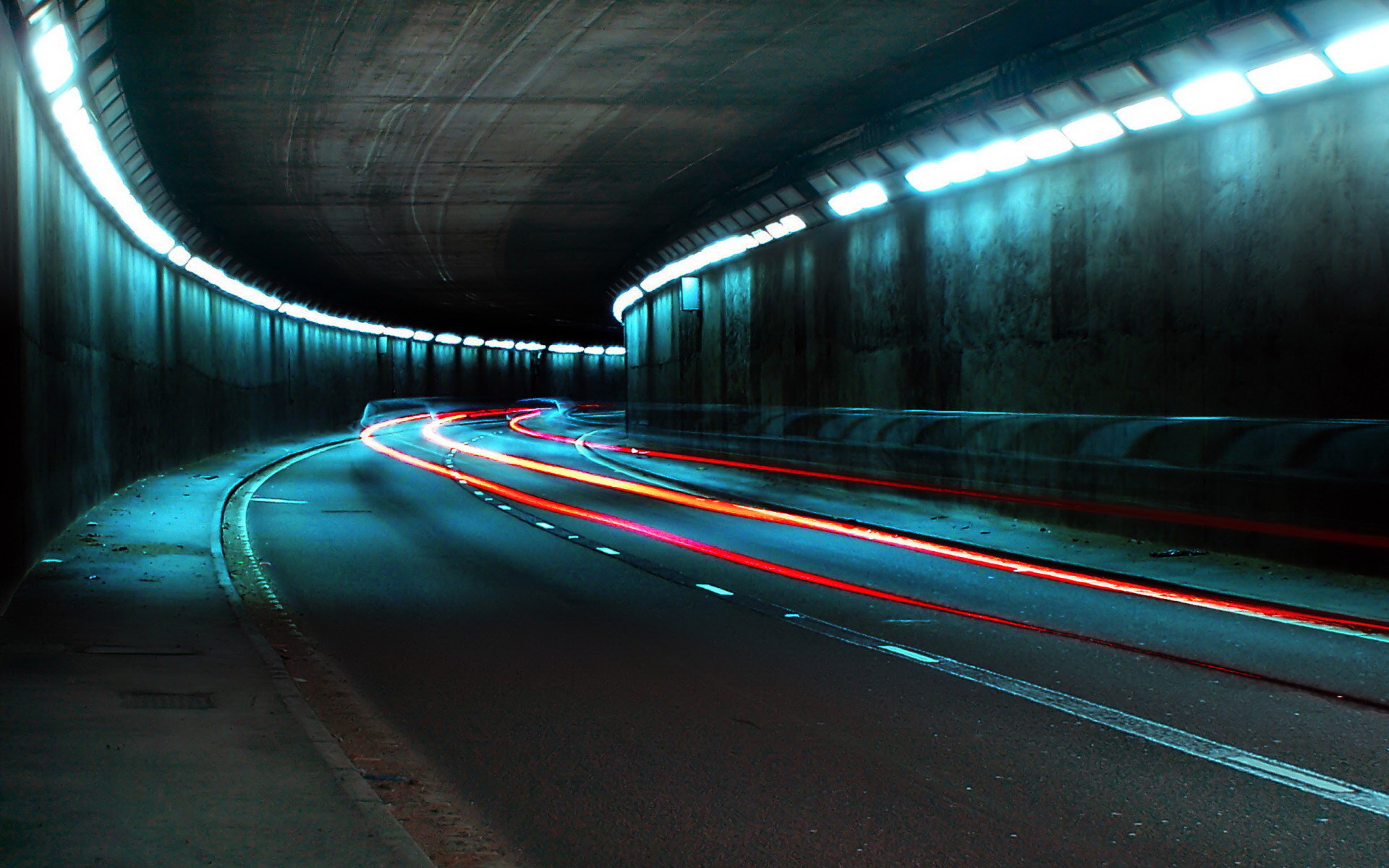 Wallpapers tunnel lighting automotive on the desktop