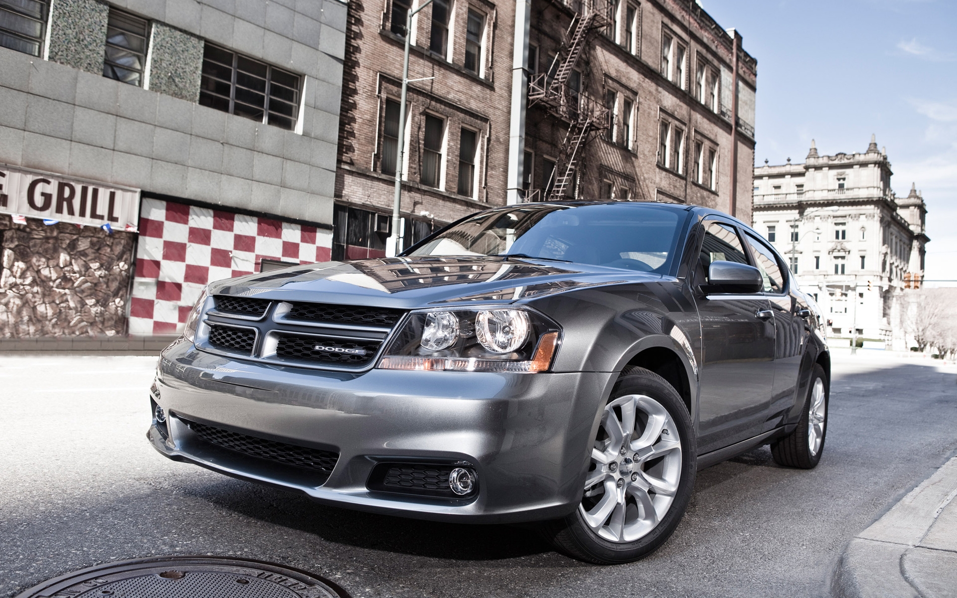 Free photo Dodge avenger gray.