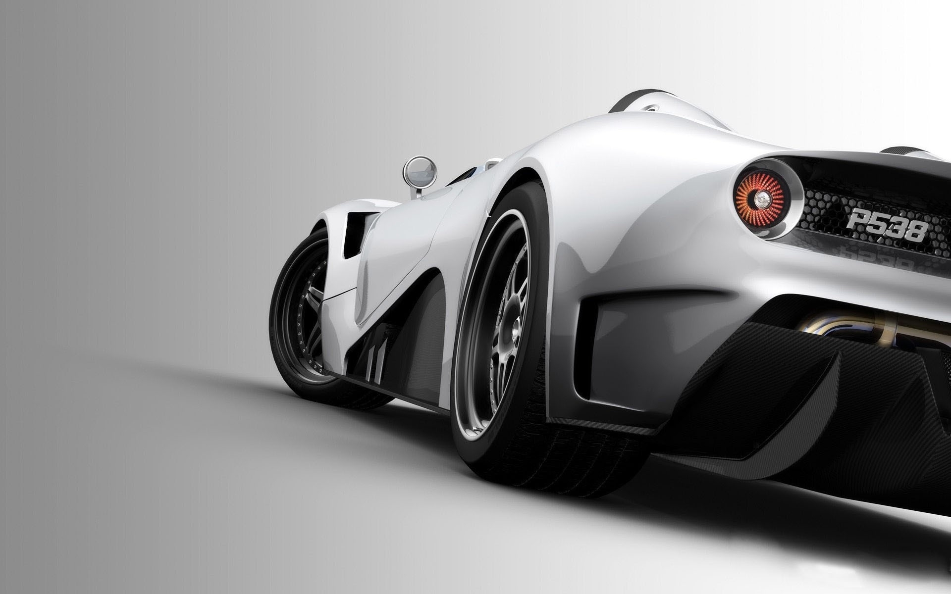 Wallpapers bizzarini n 538 silver sports car on the desktop