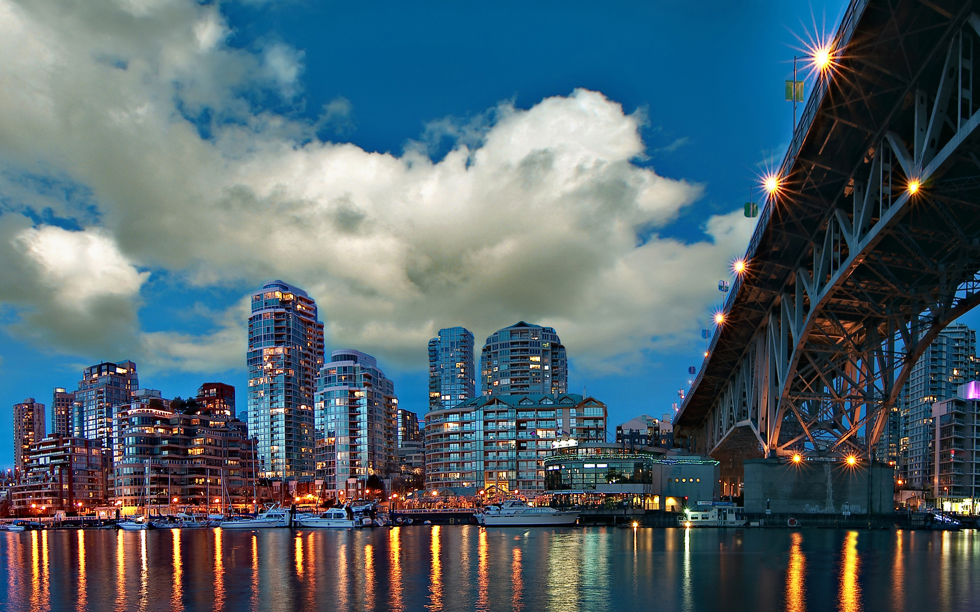 Wallpapers sky clouds bridge on the desktop