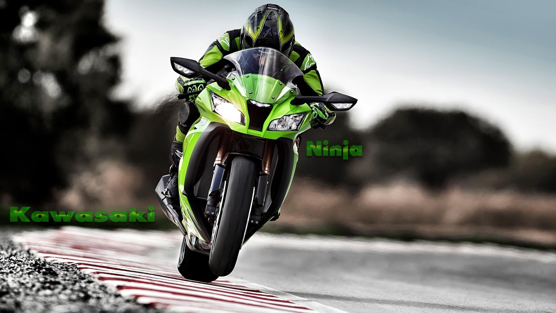 Обои kawasaki ninja мотоцикл на рабочий стол