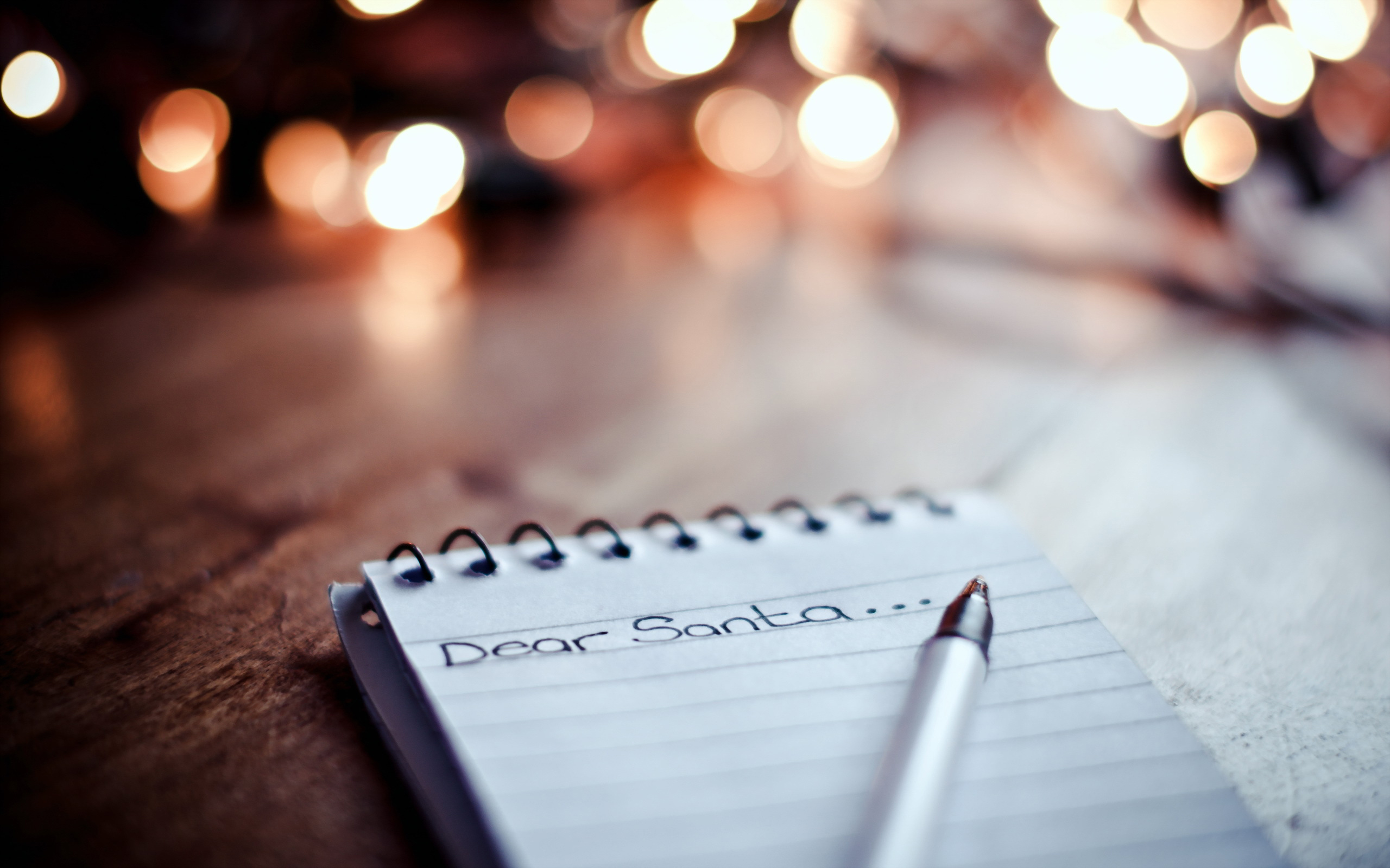 Wallpapers note letter dear santa on the desktop