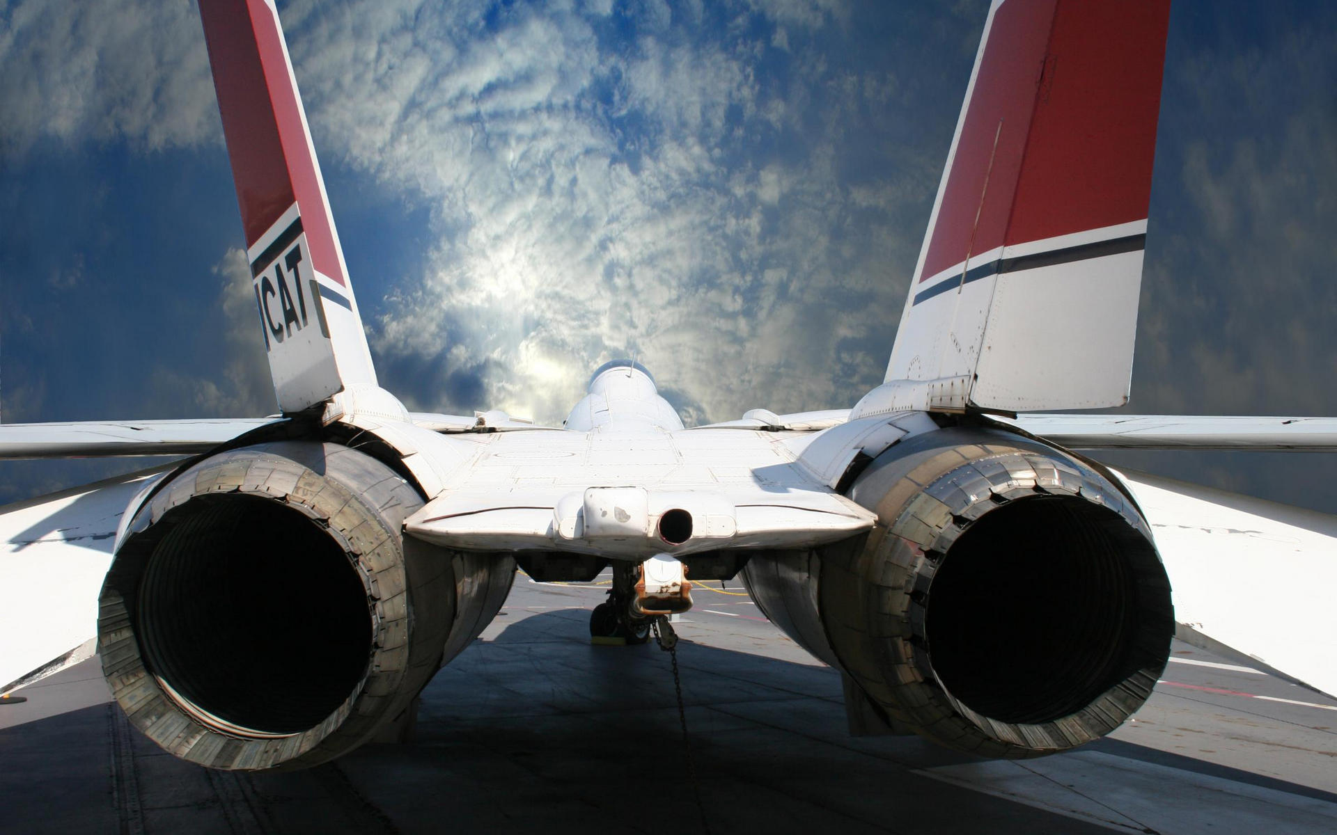 Wallpapers aircraft clouds road on the desktop