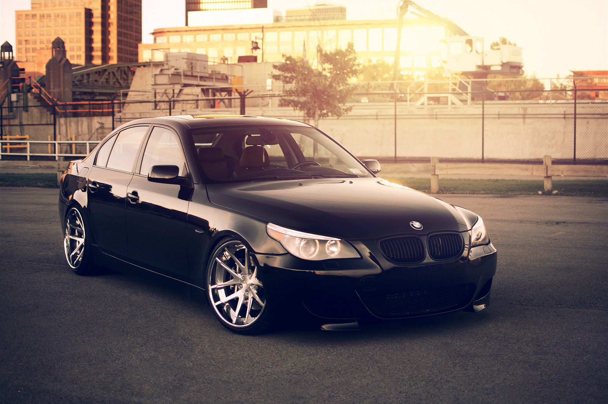 Wallpapers bmw sedan black on the desktop