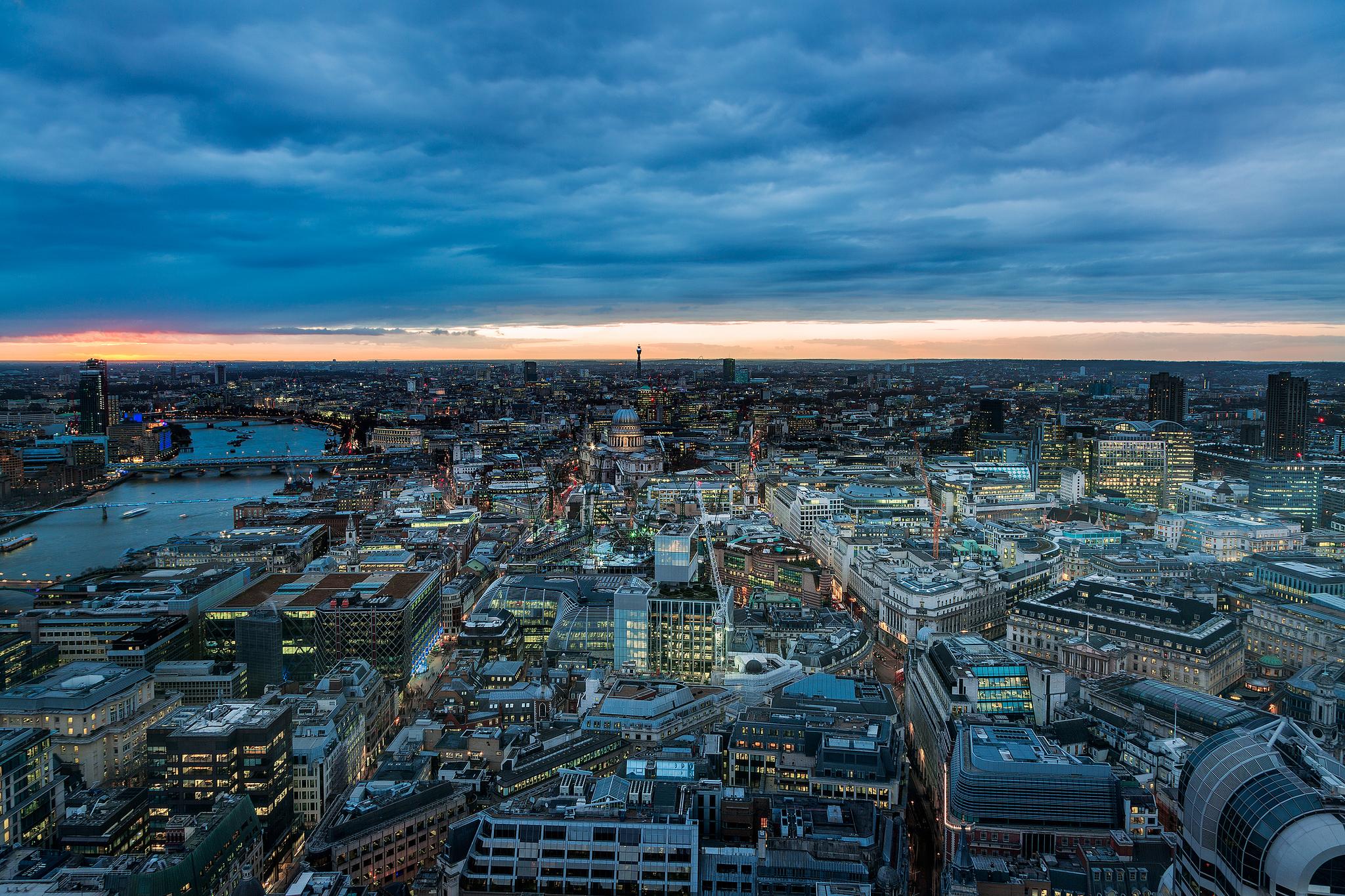 Обои City of London Лондон Великобритания на рабочий стол