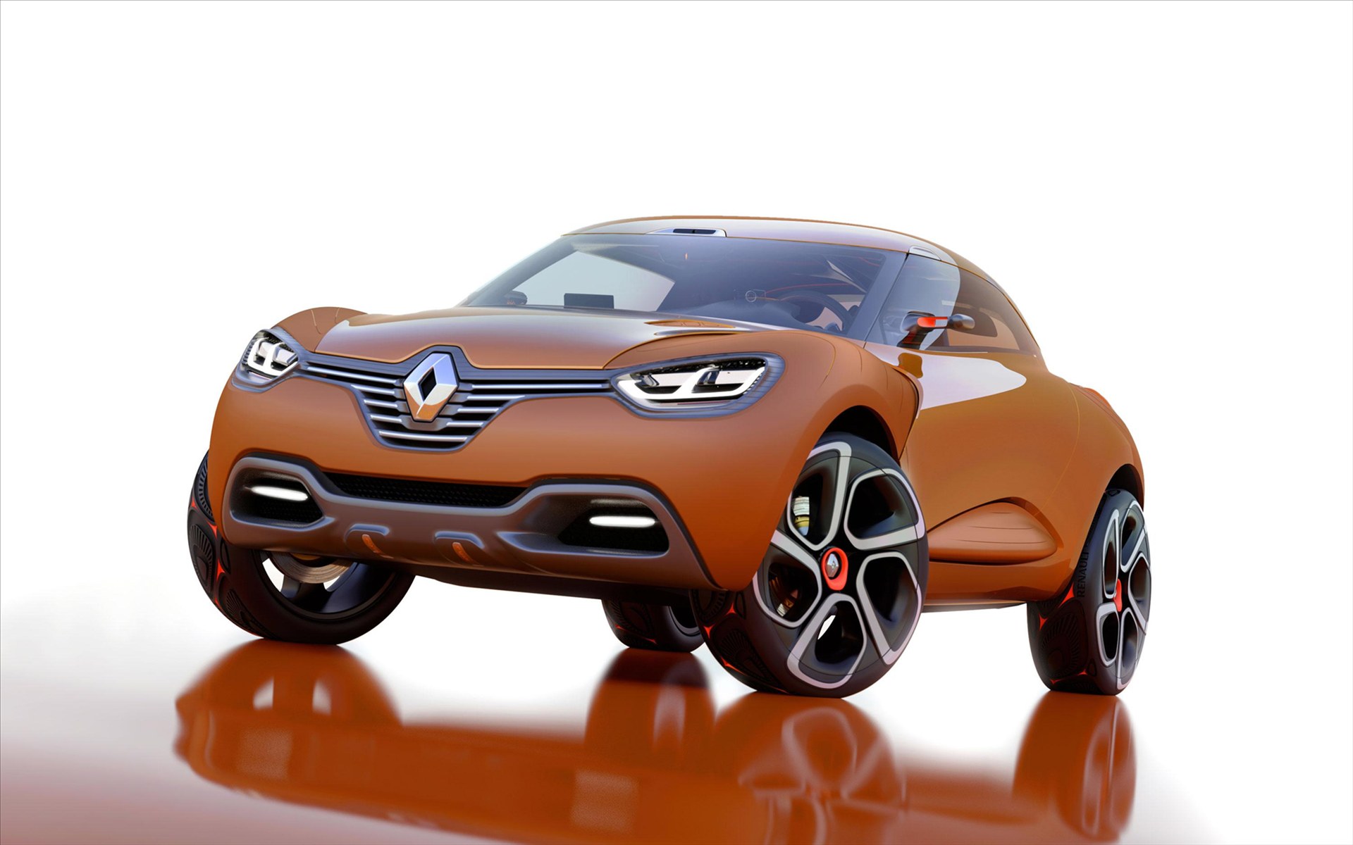 Обои renault captur оранжевый на рабочий стол