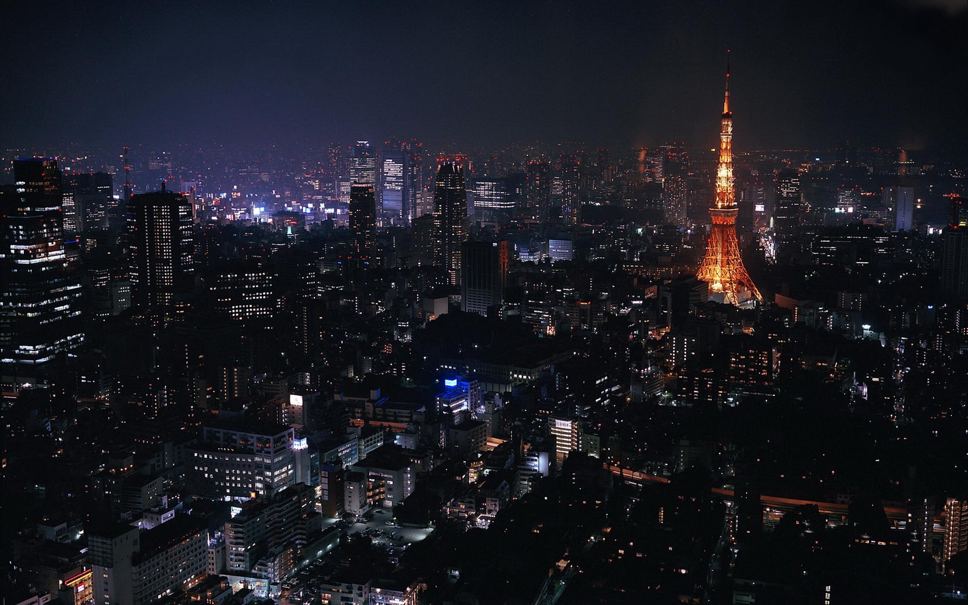 Wallpapers night Eiffel Tower street on the desktop