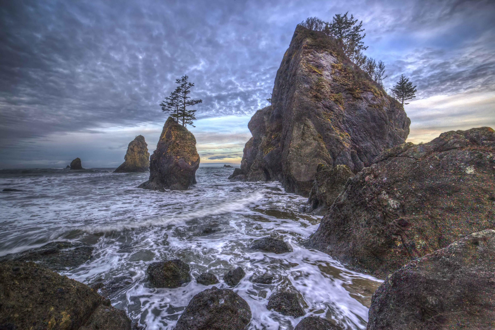 Обои Olympic National Park закат море на рабочий стол