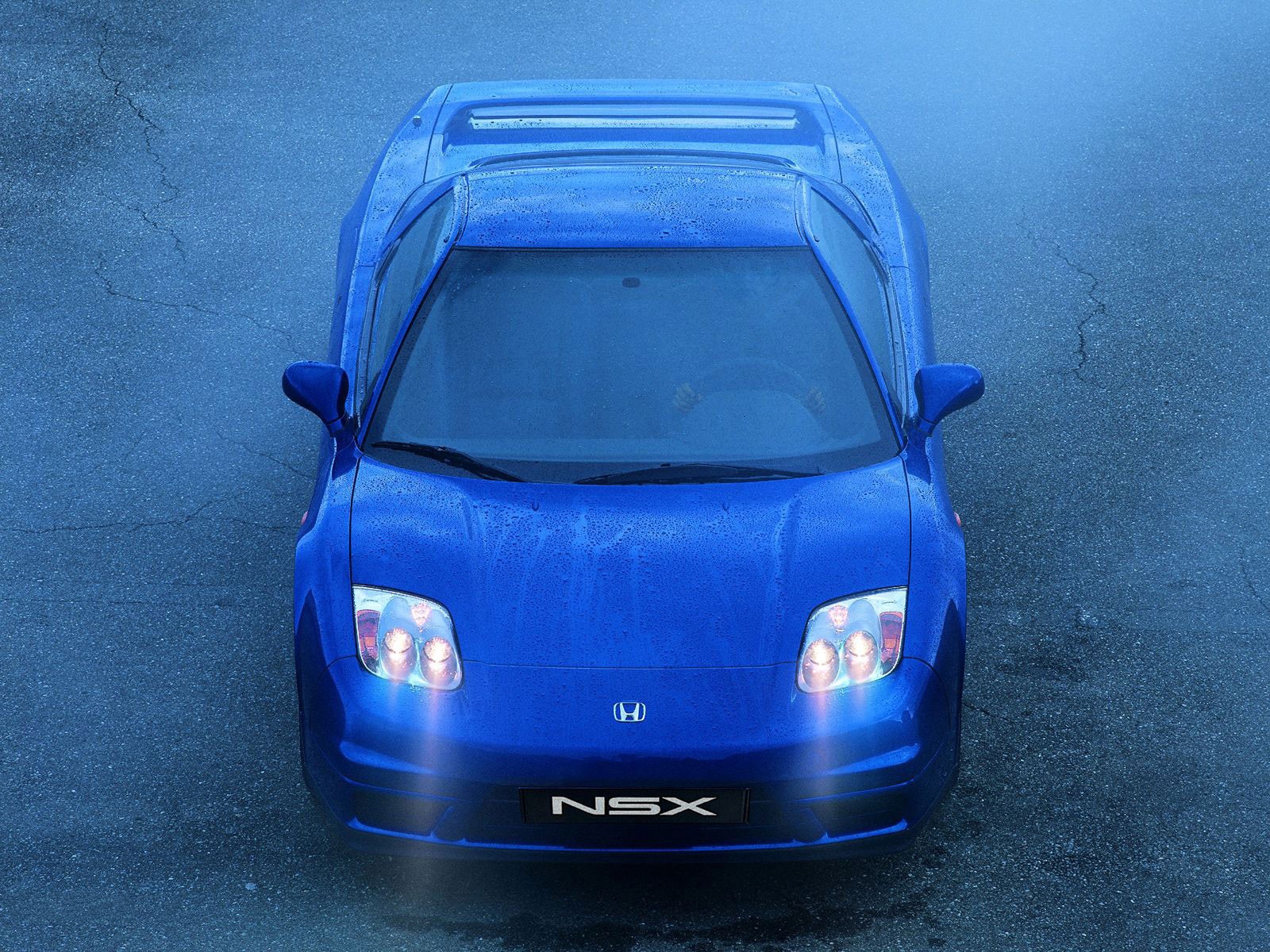 Wallpapers honda nsx blue on the desktop