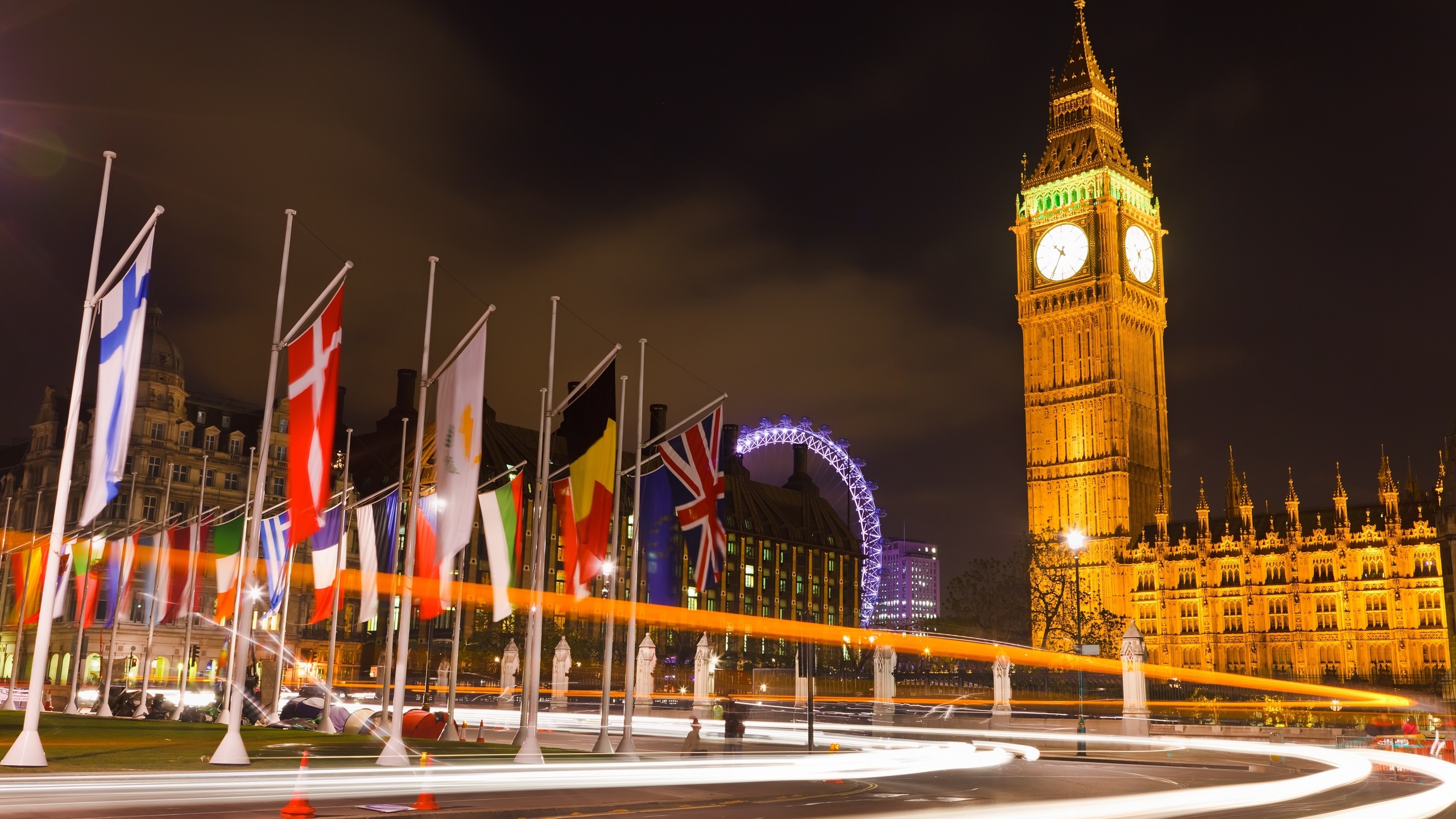 Wallpapers night london big ben on the desktop