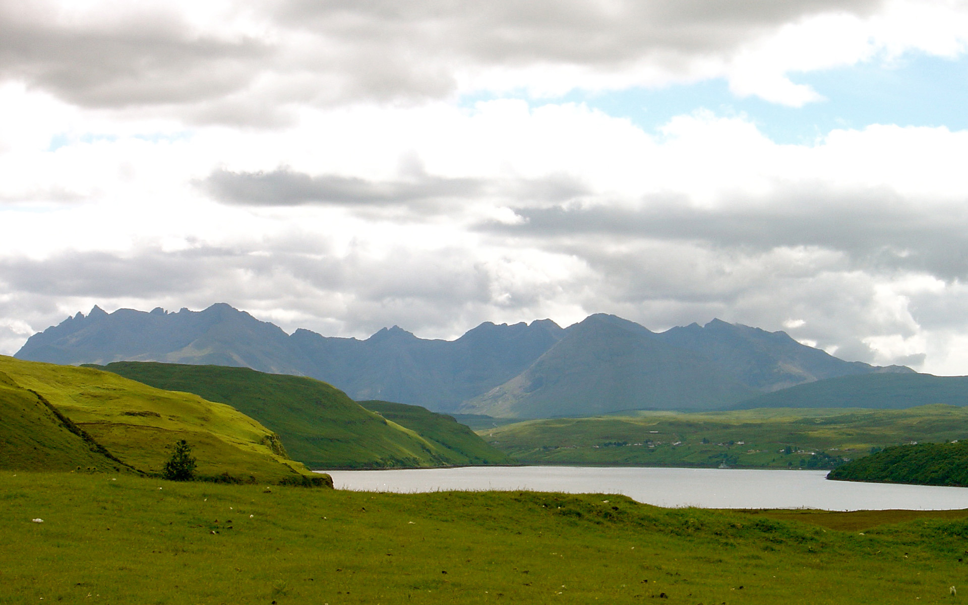 Wallpapers grass mountains hill on the desktop