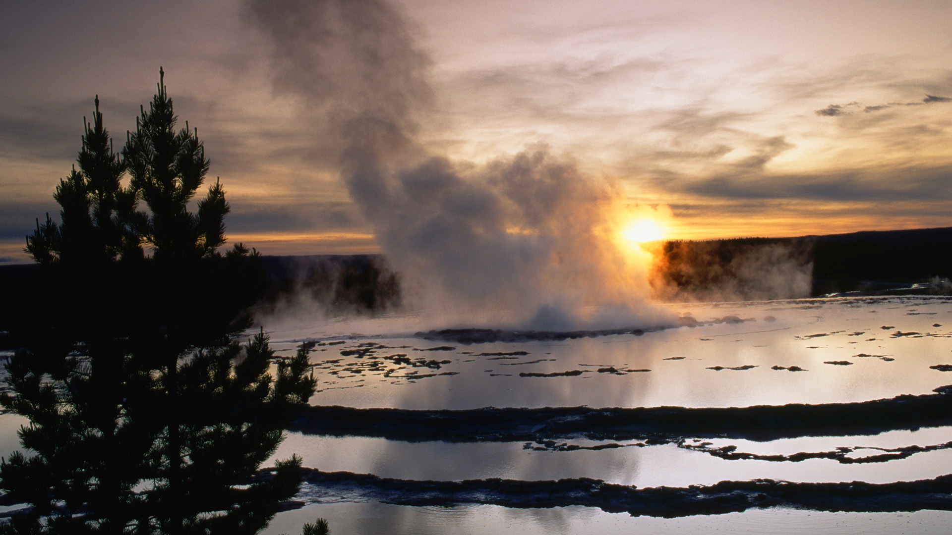 Wallpapers river steam water on the desktop