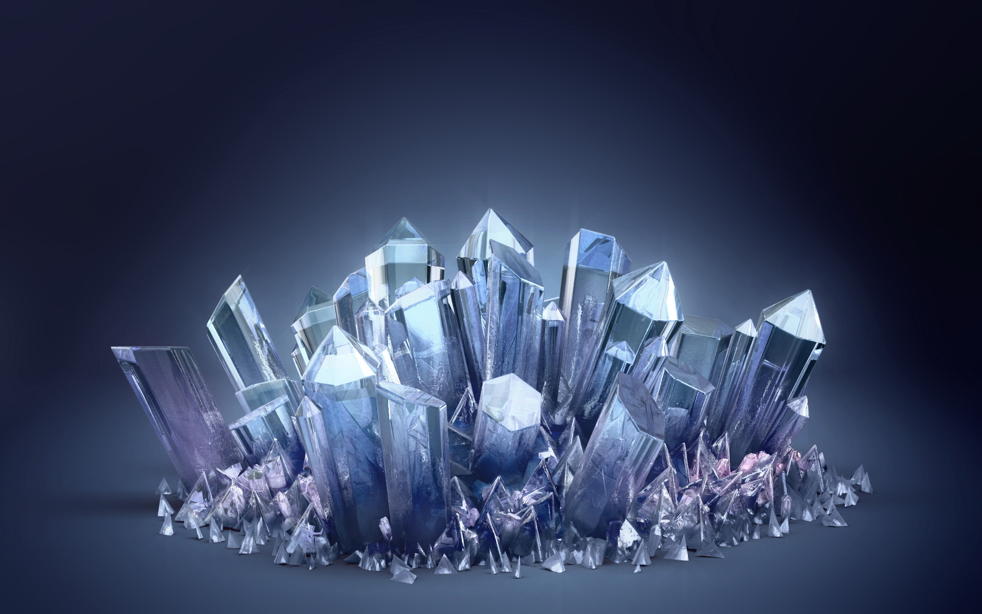 Wallpapers crystals ice floes splinters on the desktop