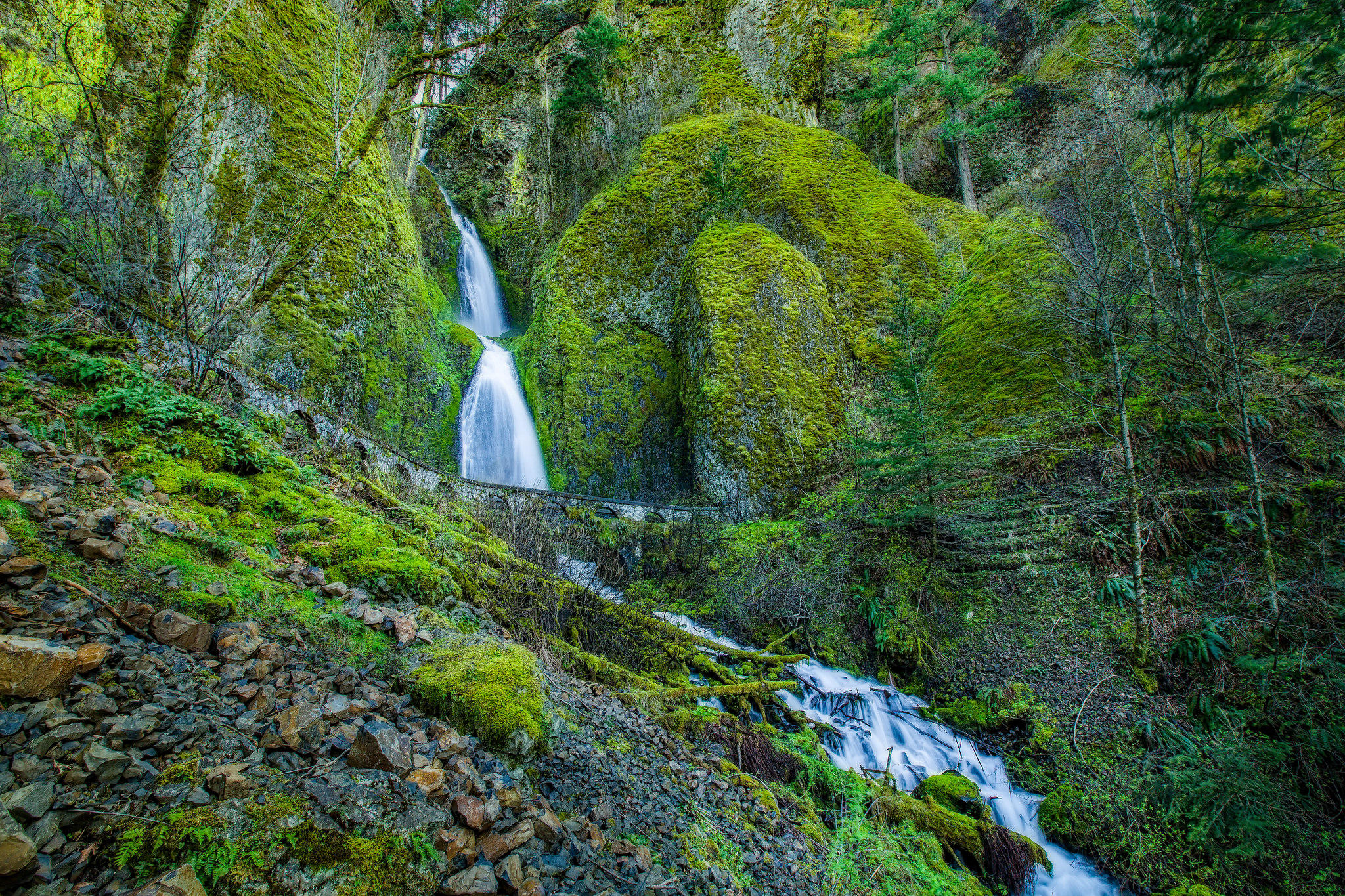 Обои Ущелье реки Колумбия Орегон Columbia River Gorge на рабочий стол