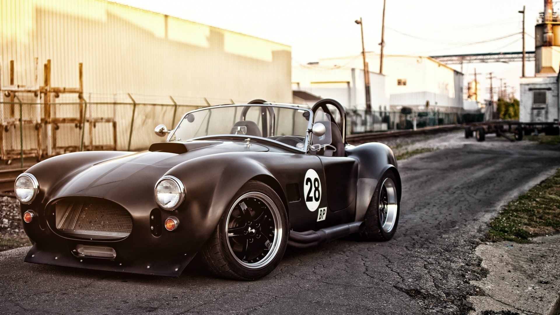 Free photo A vintage black Shelby automobile