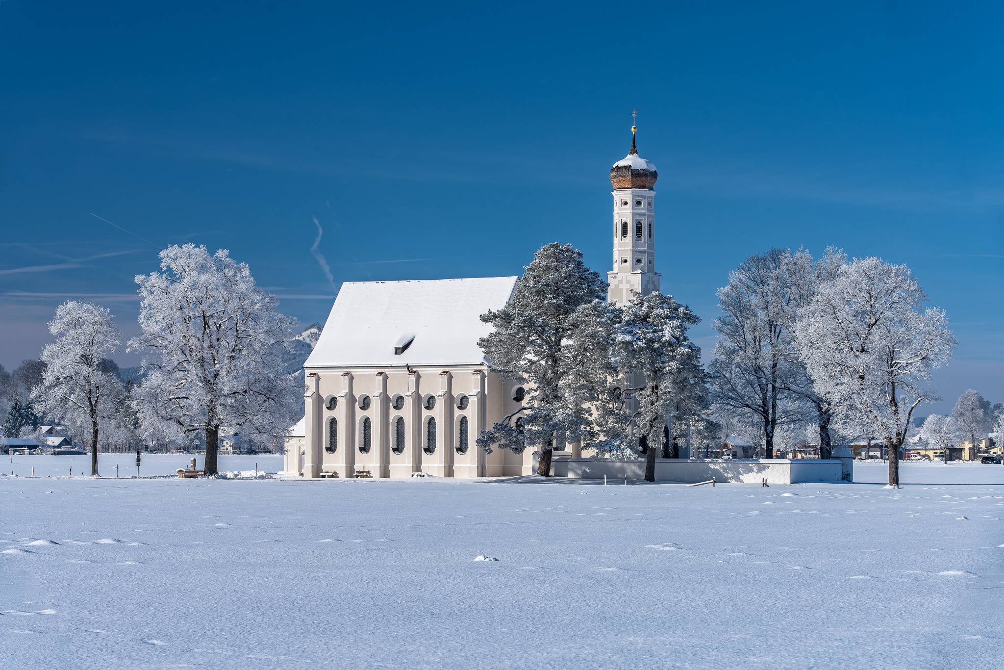 Wallpapers Germany Bavaria Church on the desktop