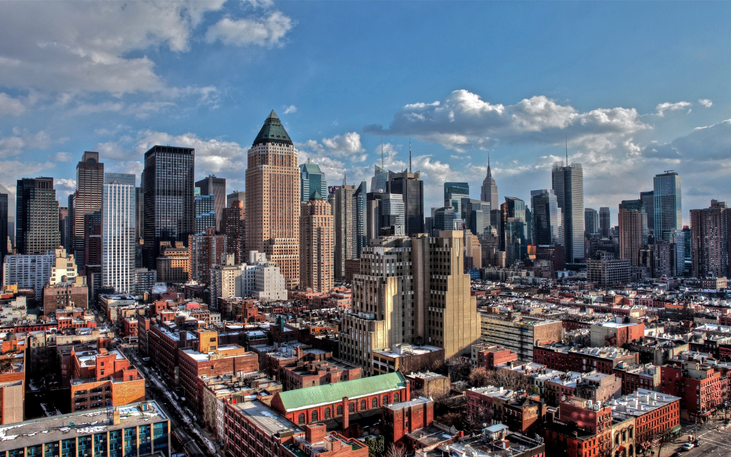 Wallpapers roads skyscrapers New York on the desktop