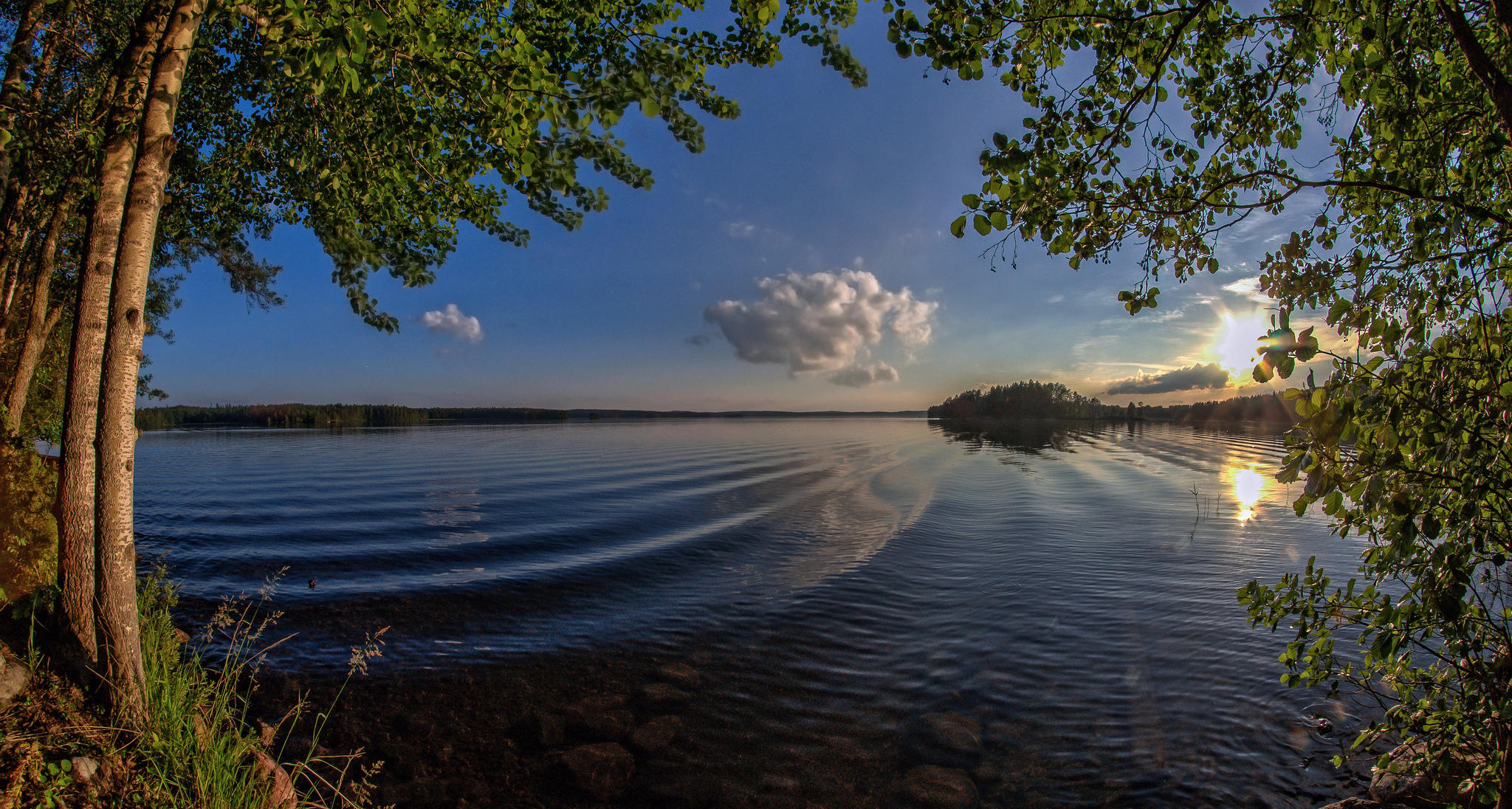 Wallpapers Finland lake reflection on the desktop